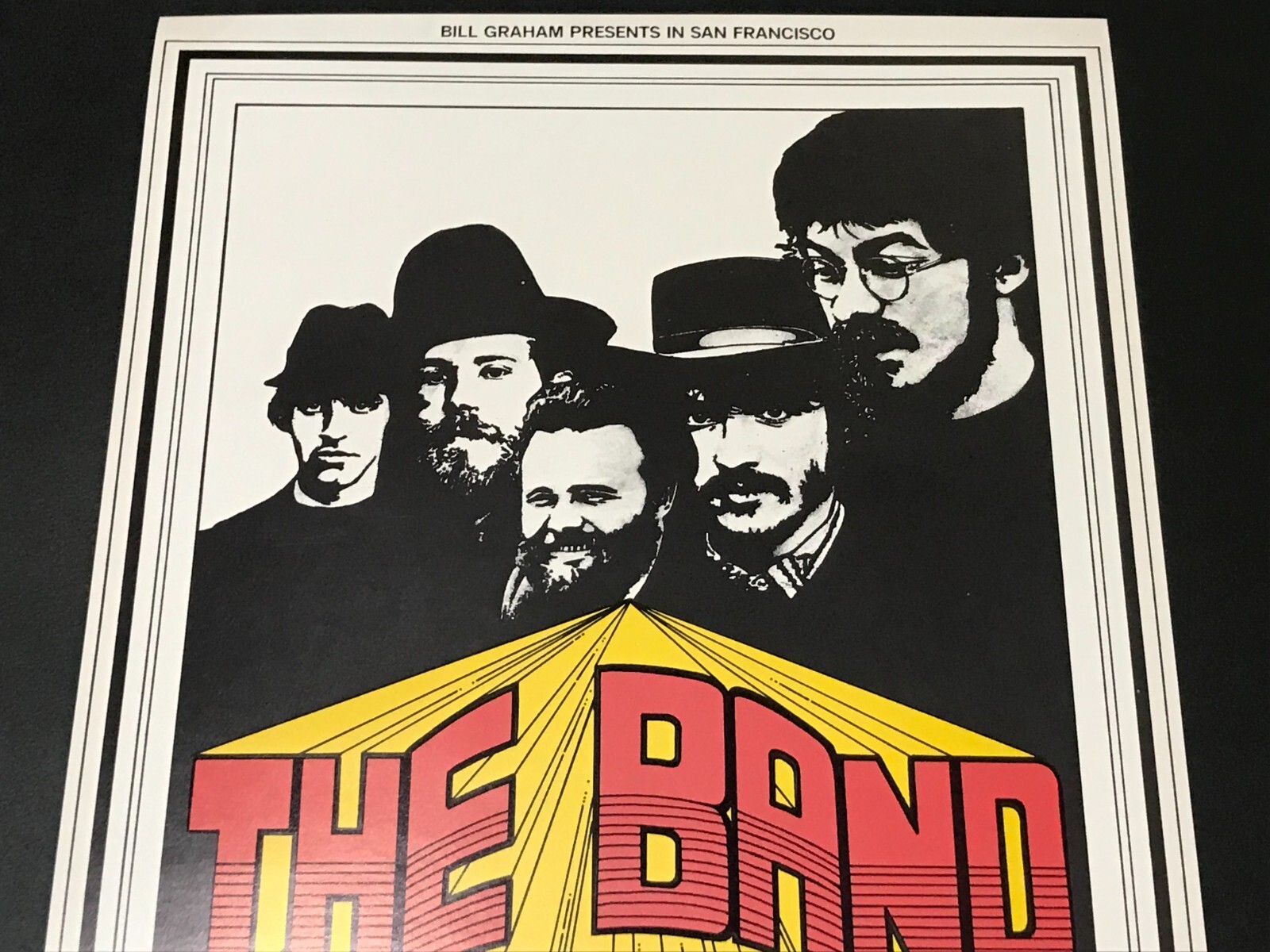 The Band - 1969 Winterland San Francisco, CA - Bill Graham 1st Print Poster