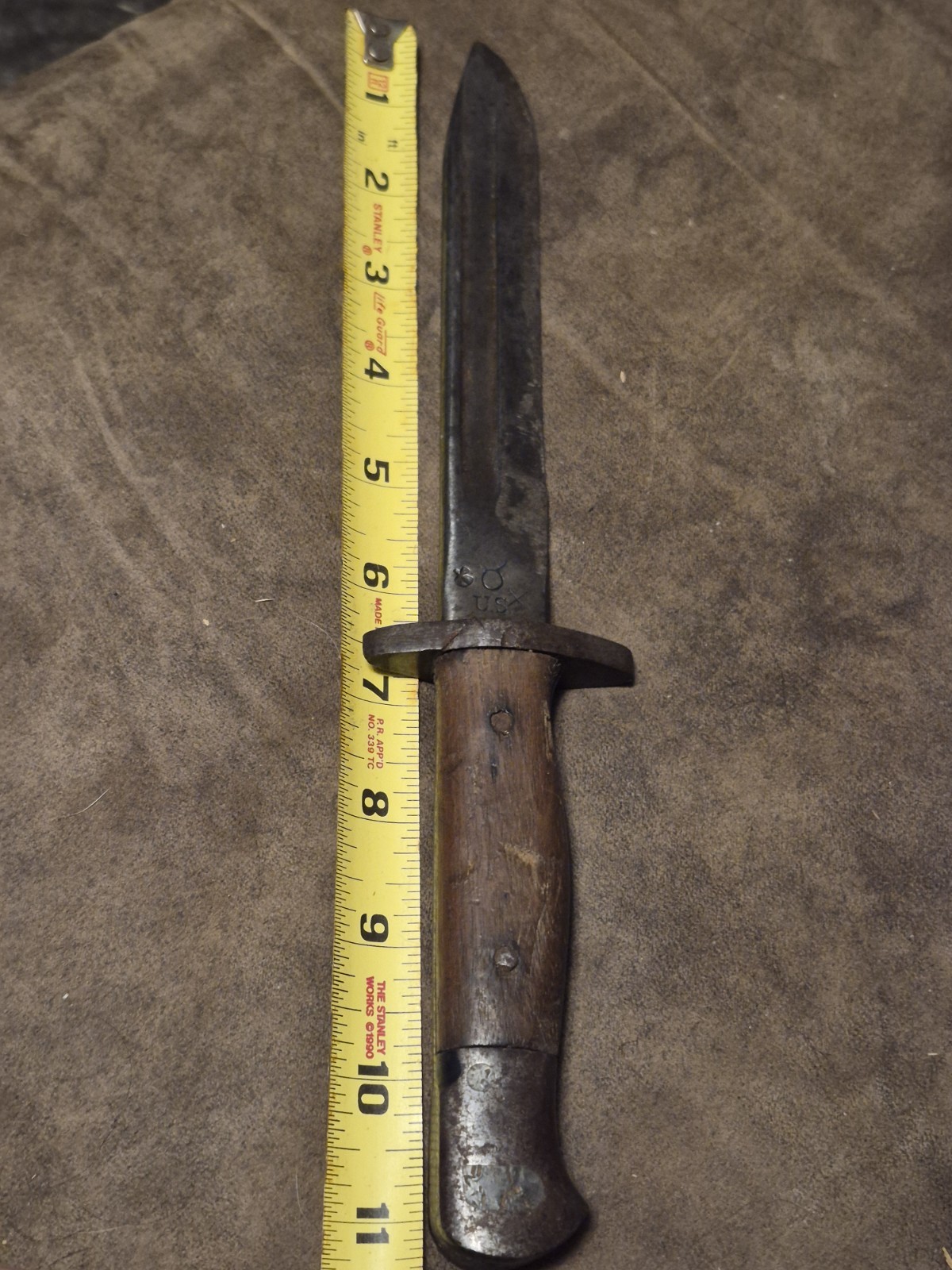 Antique Military Knife Remington 1917 WW1 Era with Leather Sheath Rare Find USA