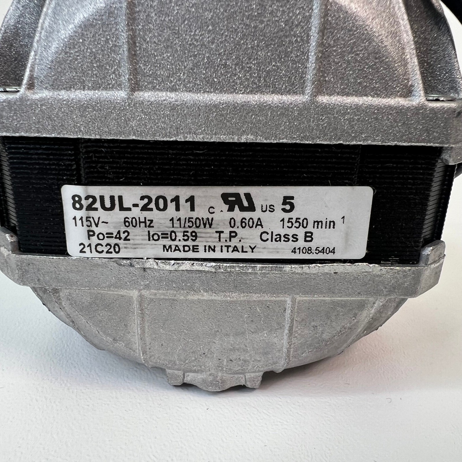 EMI EURO MOTORS 82UL-2011 Motor 115V 60Hz 0.60A 1550 RPM Made in Italy