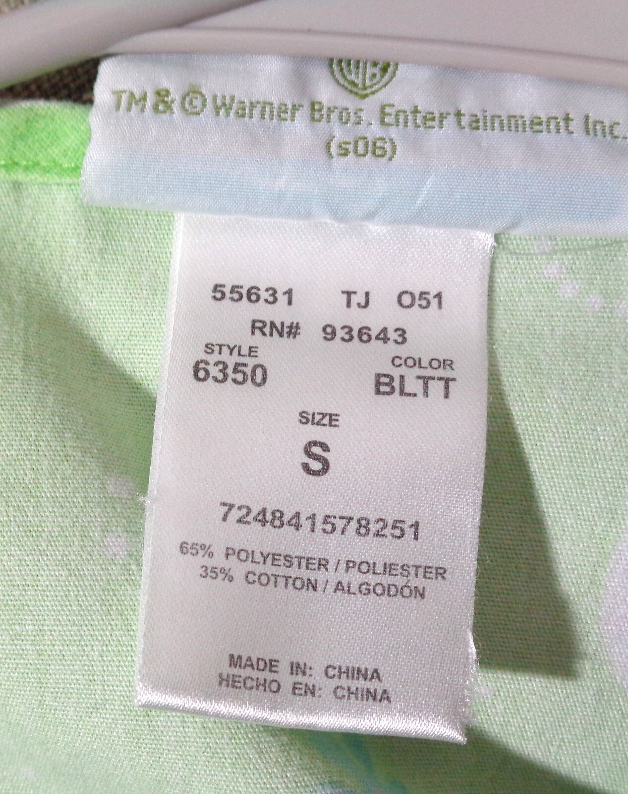 Looney Tunes/Tweety Bird Lab Coat, Snap Closure, Poly/Cotton, Women's Small