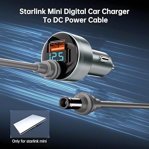 Starlink Mini 12V, 16 AWG, Starlink Mini Car Charger, mgy-car-adapter-adapter