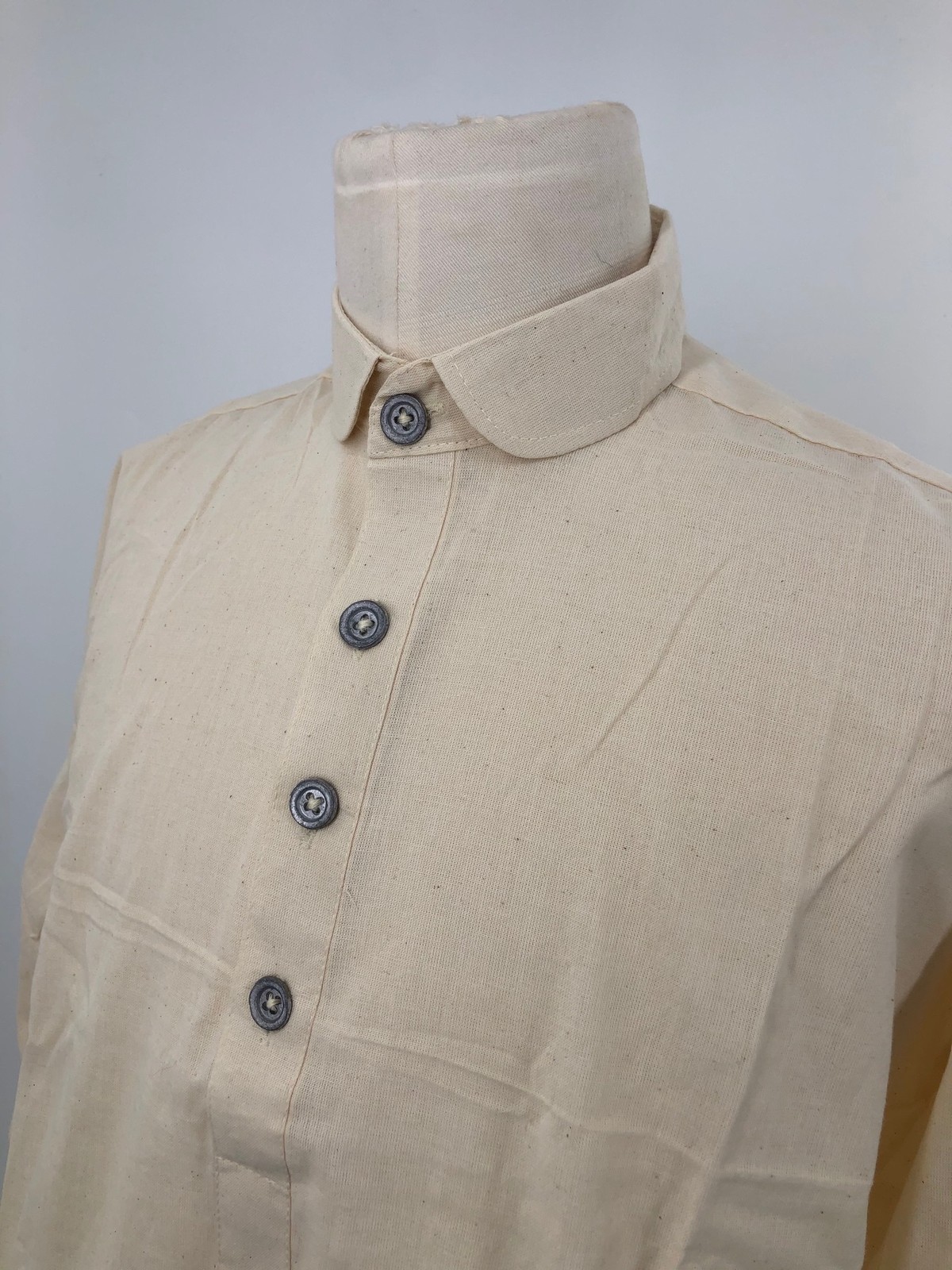 Natural Osnaburg Cotton Shirt - Reenactment - Size 3XL