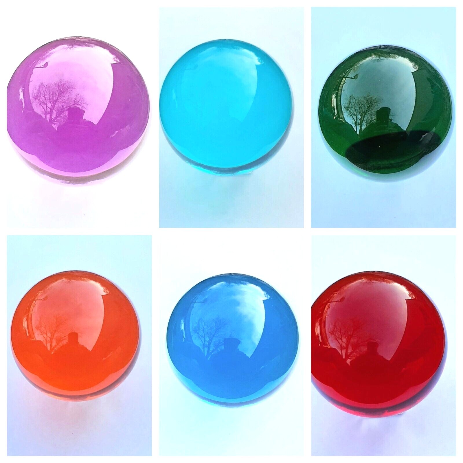 Acrylic Contact Juggling Balls 65mm 9 Colors Variations Single-Ball Performance