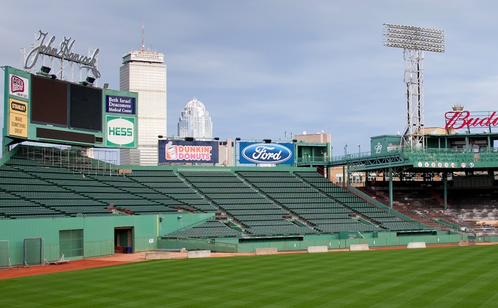 ⚾ FENWAY PARK USED WALL PAD DISPLAY Green Monster Boston Red Sox Ted Williams ⚾