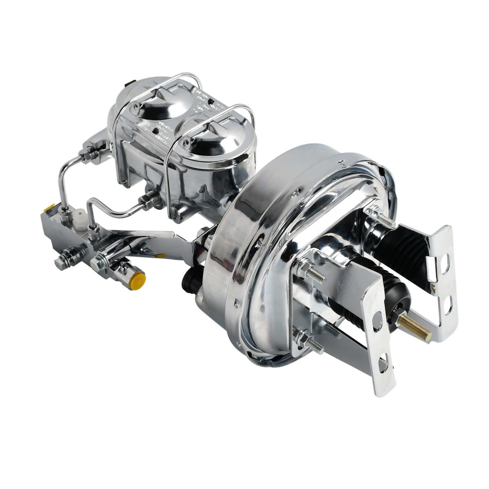 8" Chrome Power Brake Booster Conversion Kit Disc Drum For 1958-64 Chevy Impala