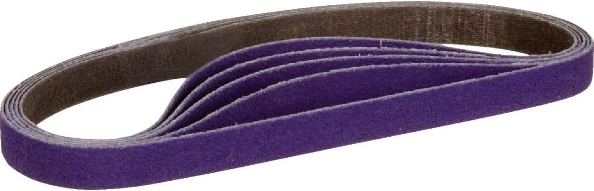 25/50PCS 10 x 330 mm Sanding Belts, 3/8" W x 13" L, Purple Ceramic,40-240 Grit