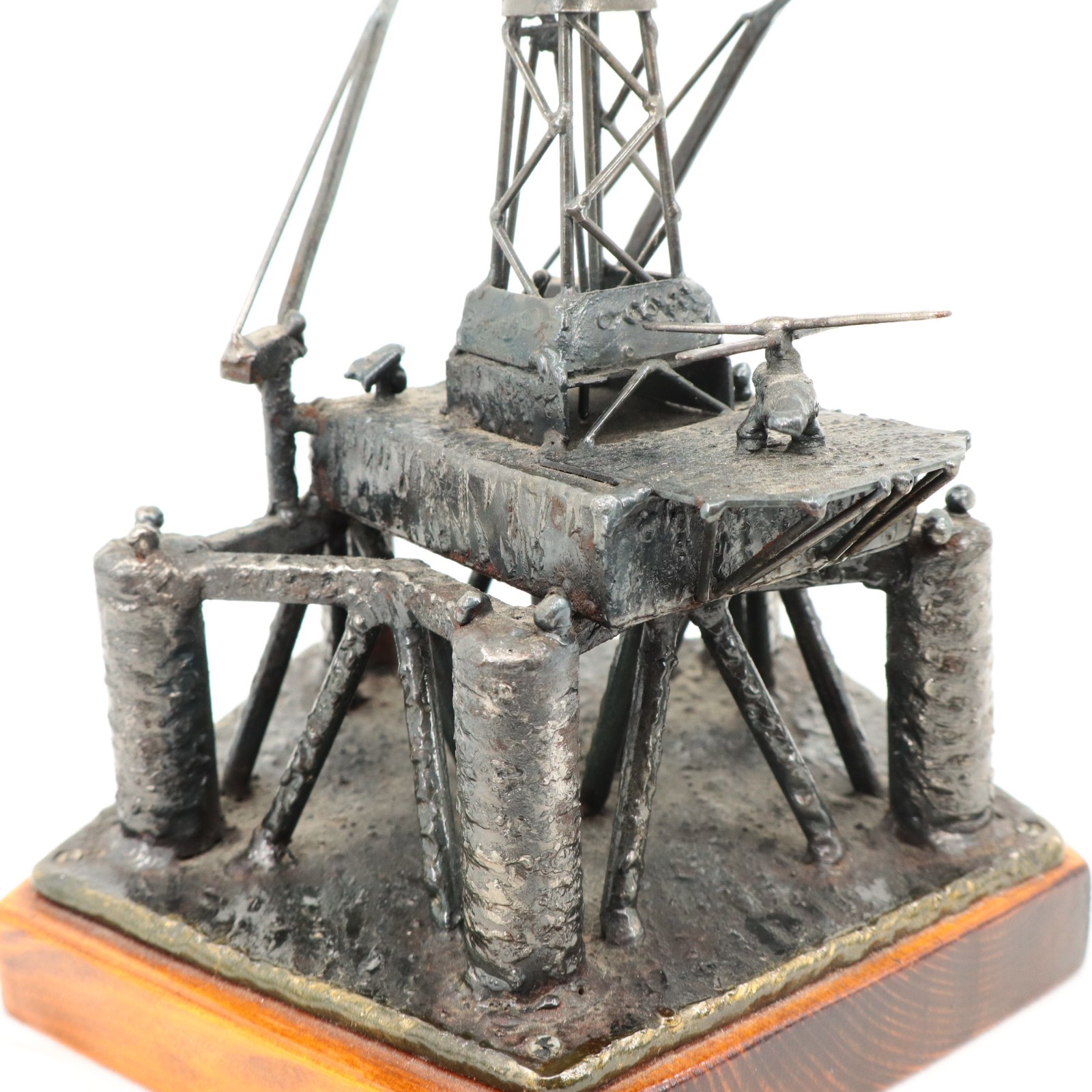 1975 Carl Andersen Deep Sea Saga Oil Rig Model, Norway, Bronze/Wood