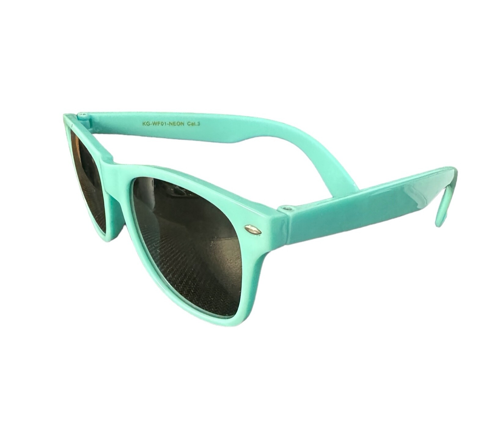 Kids Childrens Classic 80's Vintage Style Horn Rimmed Sunglasses Smoke Dark Lens