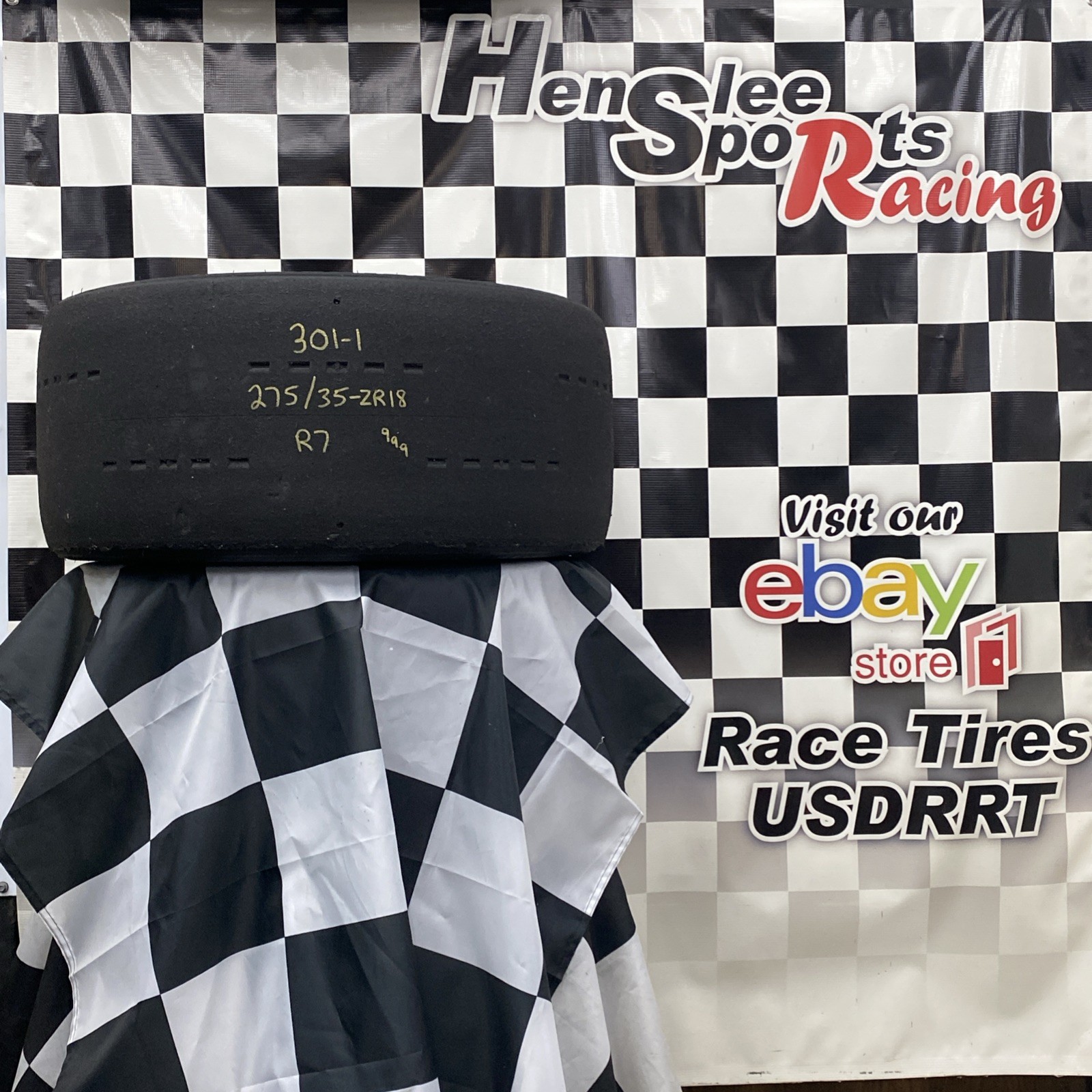 301-1 USDRRT HOOSIER DOT Road Race Tire.      275/35  ZR18   R7