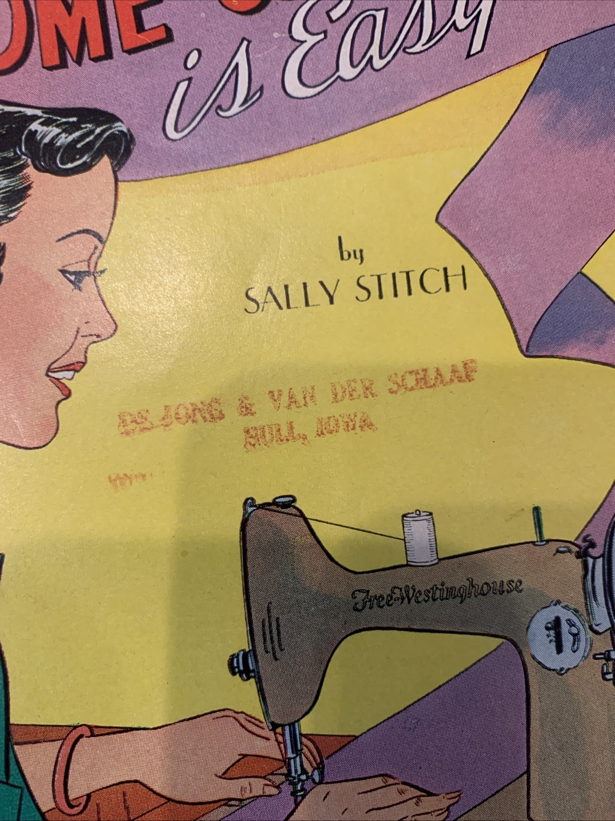 Home Sewing Is Easy Sally Stitch 1950’s Comic Book