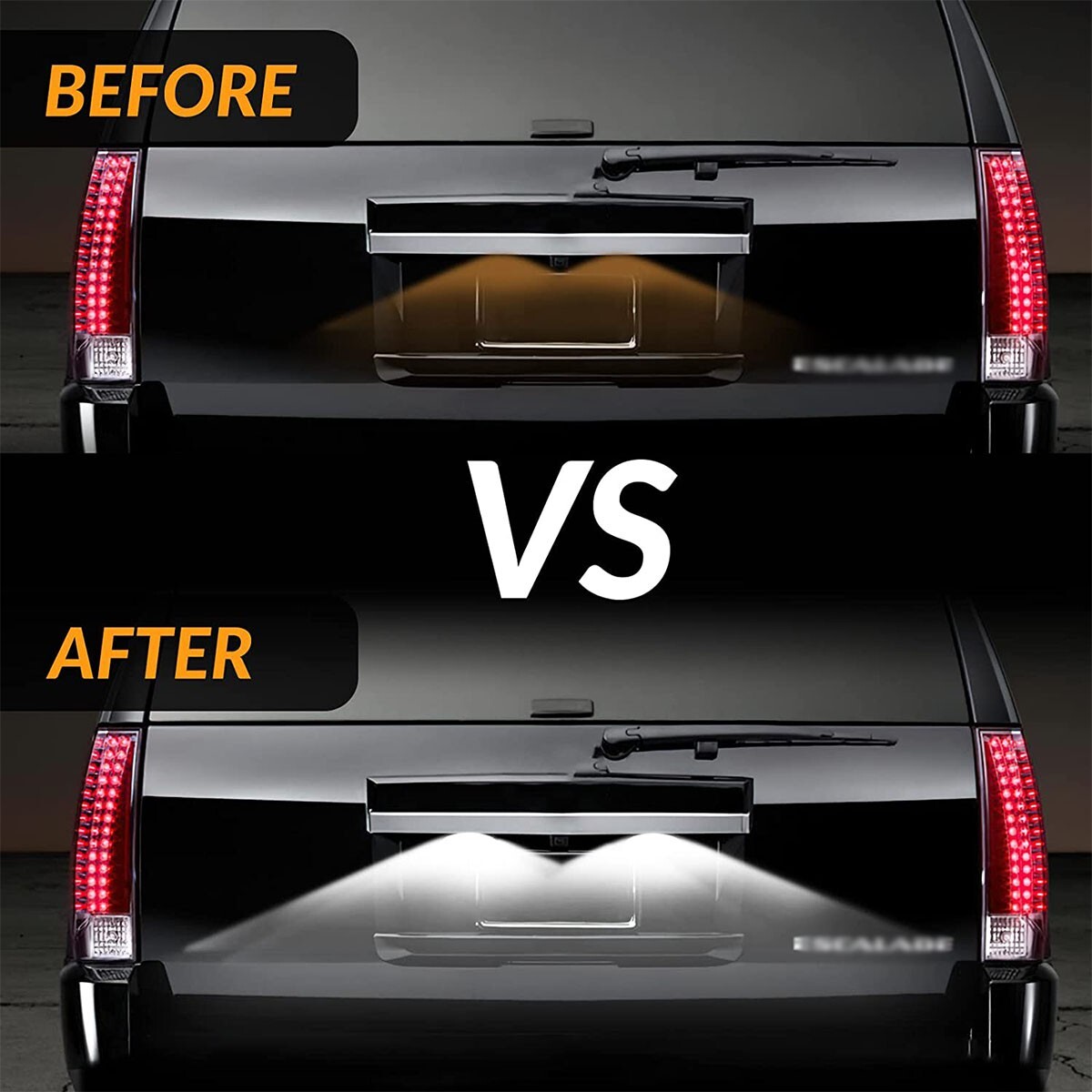 LED License Plate Tag Lights Kit For 2007-2014 Suburban Tahoe Yukon Escalade ESV