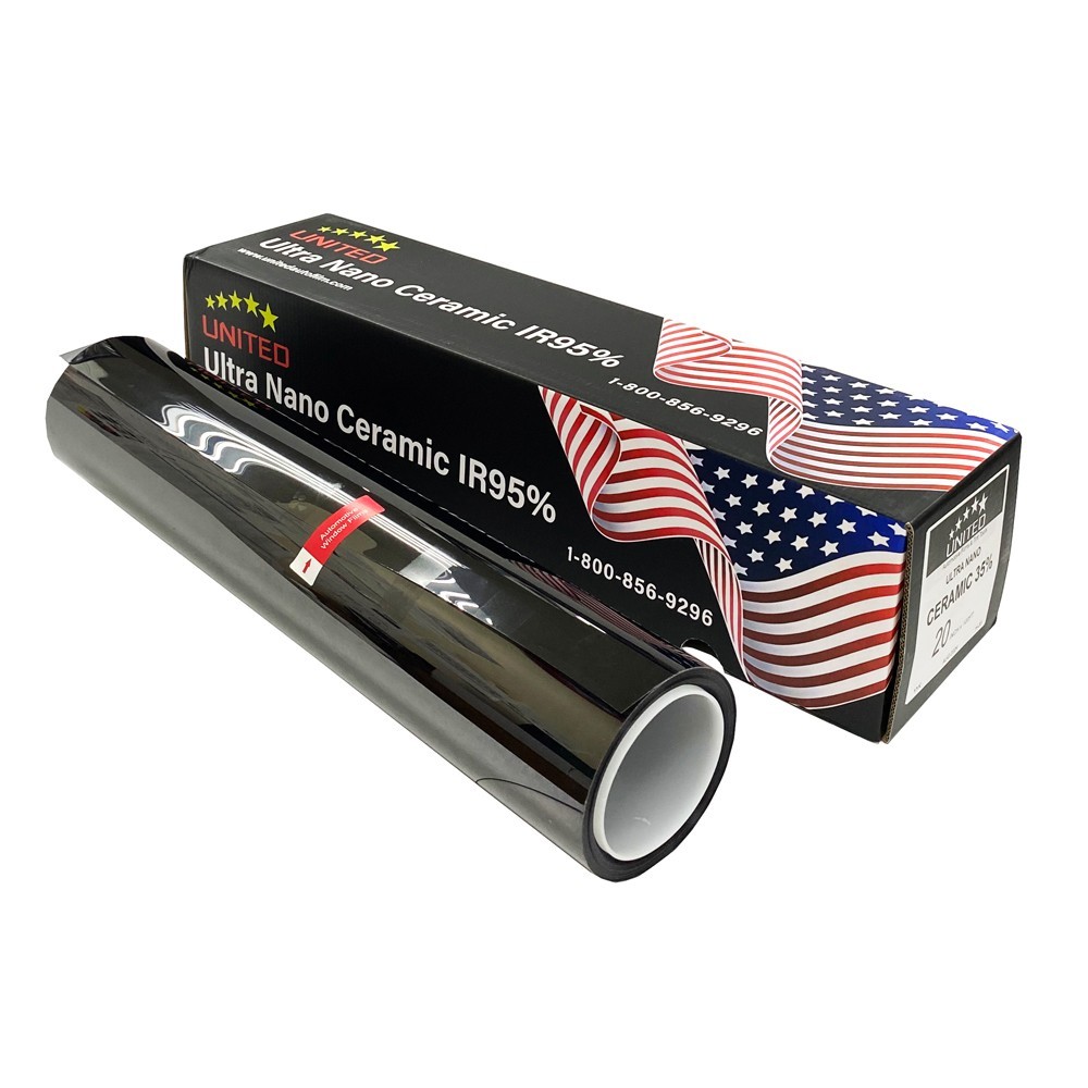 UNITED Ceramic Window Tint Roll for Home, Office, Car, Truck, Auto - 2Ply Film