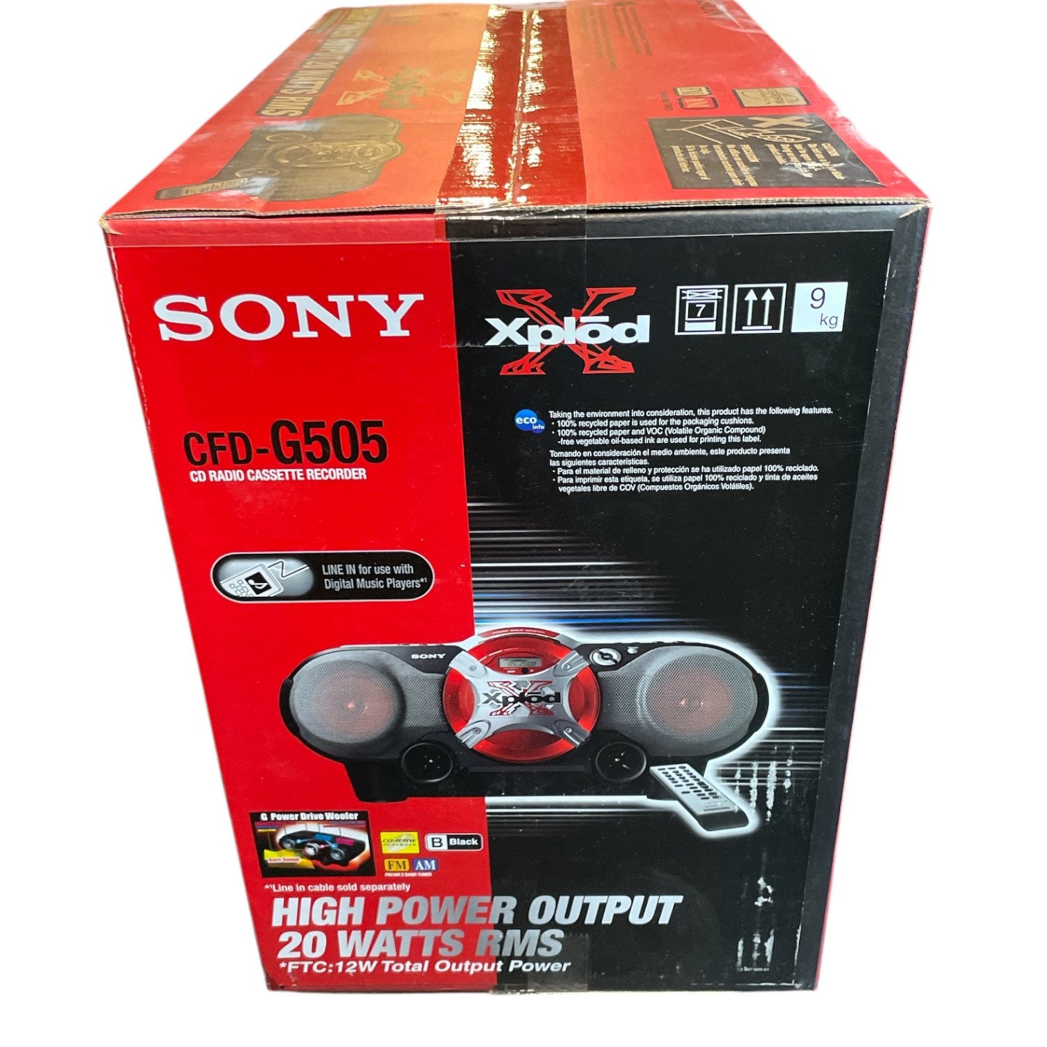 Sony Xplod CD Radio Cassette Recorder • CFD-G505 Boom Box New SEALED