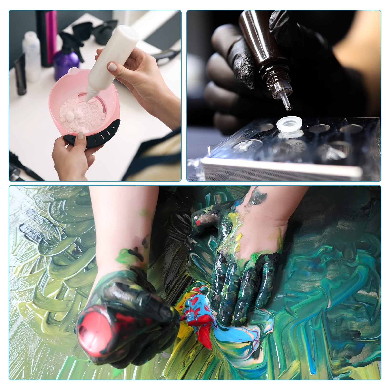 Twist Bottle Caps, 40Pcs 20/410 Squeeze Bottle Cap Replacement Caps Clear