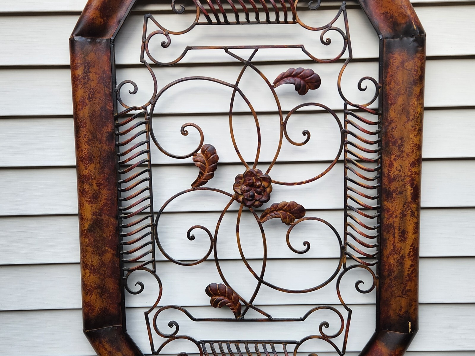 Metal Wall Art Sculpture 27" x 36" Large Distressed 12 - 14 LBS Heavy