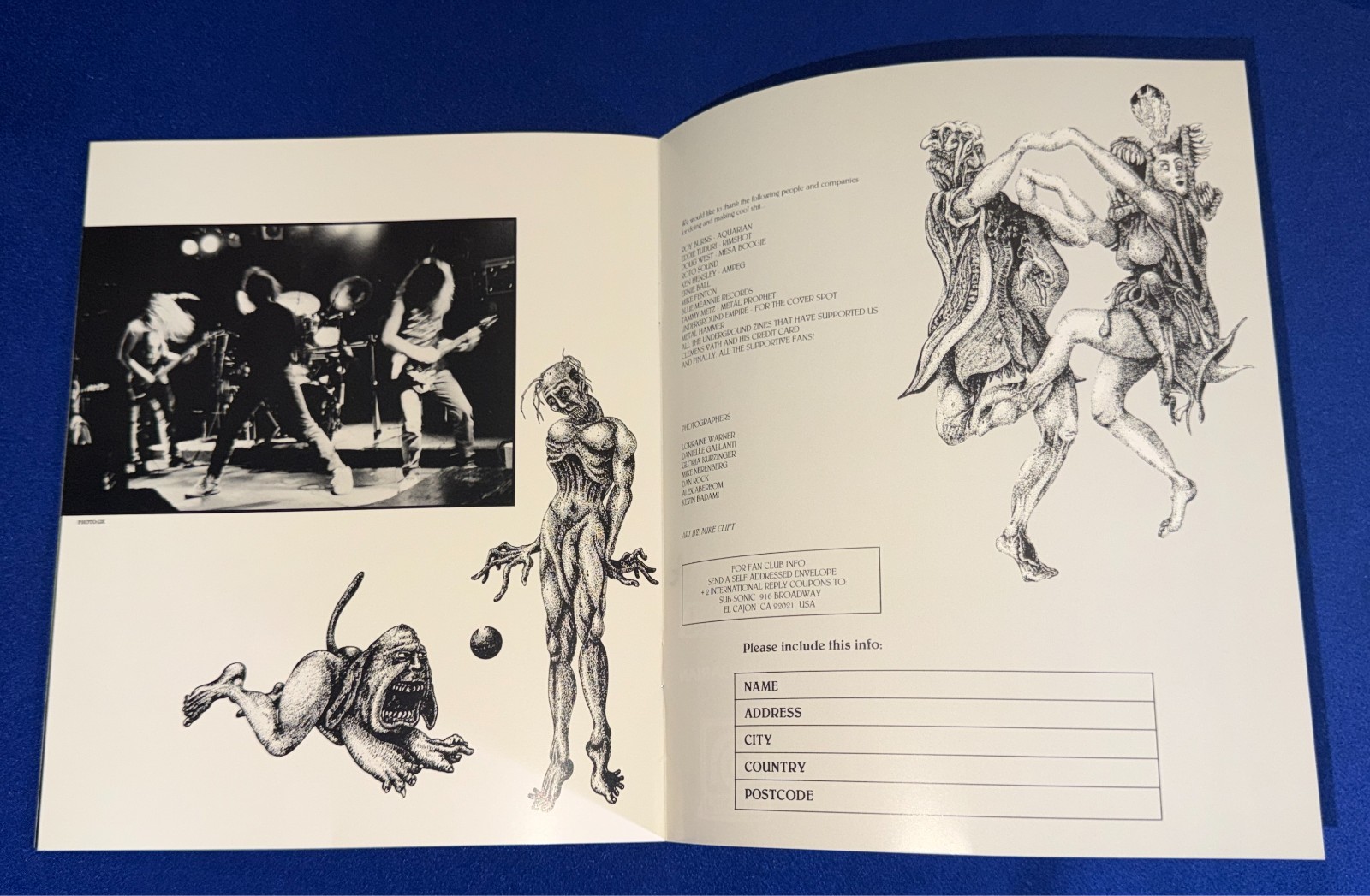 RARE VTG Psychotic Waltz (Heavy Psyche Band) 1991-92 World Tour CONCERT PROGRAM