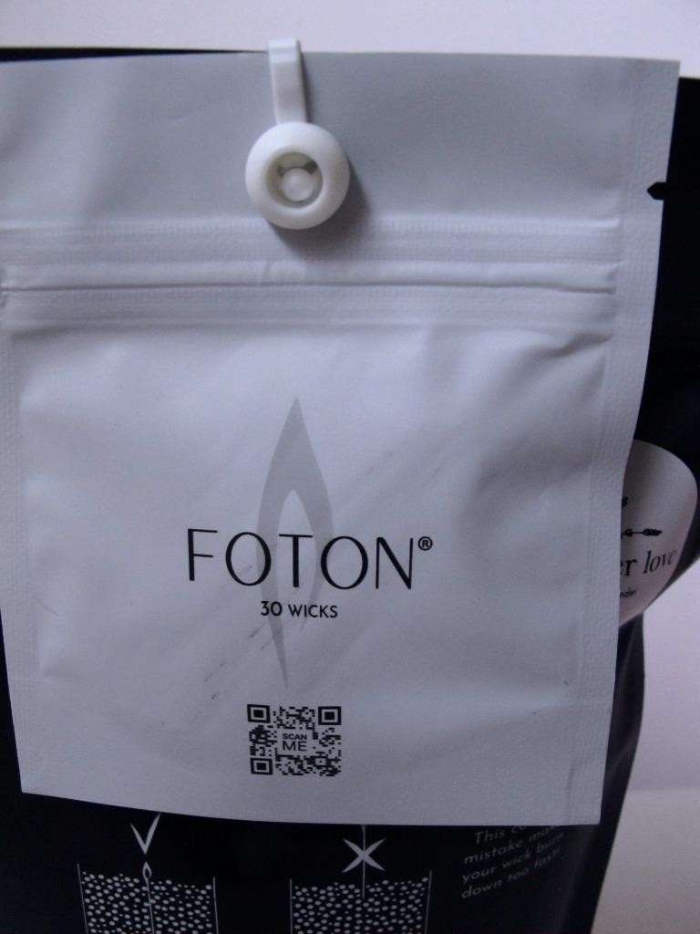 NEW Foton Pearled Candle Refill Beads 16 Oz Lavendar Love Scented + 30 wicks