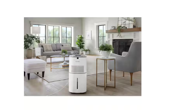 Vissani 6 Gal. Evaporative Humidifier for Whole House in White