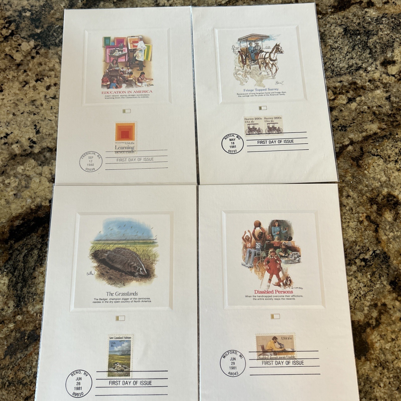 Lot of 75 FLEETWOOD PROOF CARD w 1st Day of Issue, late 70’s and 1980’s great