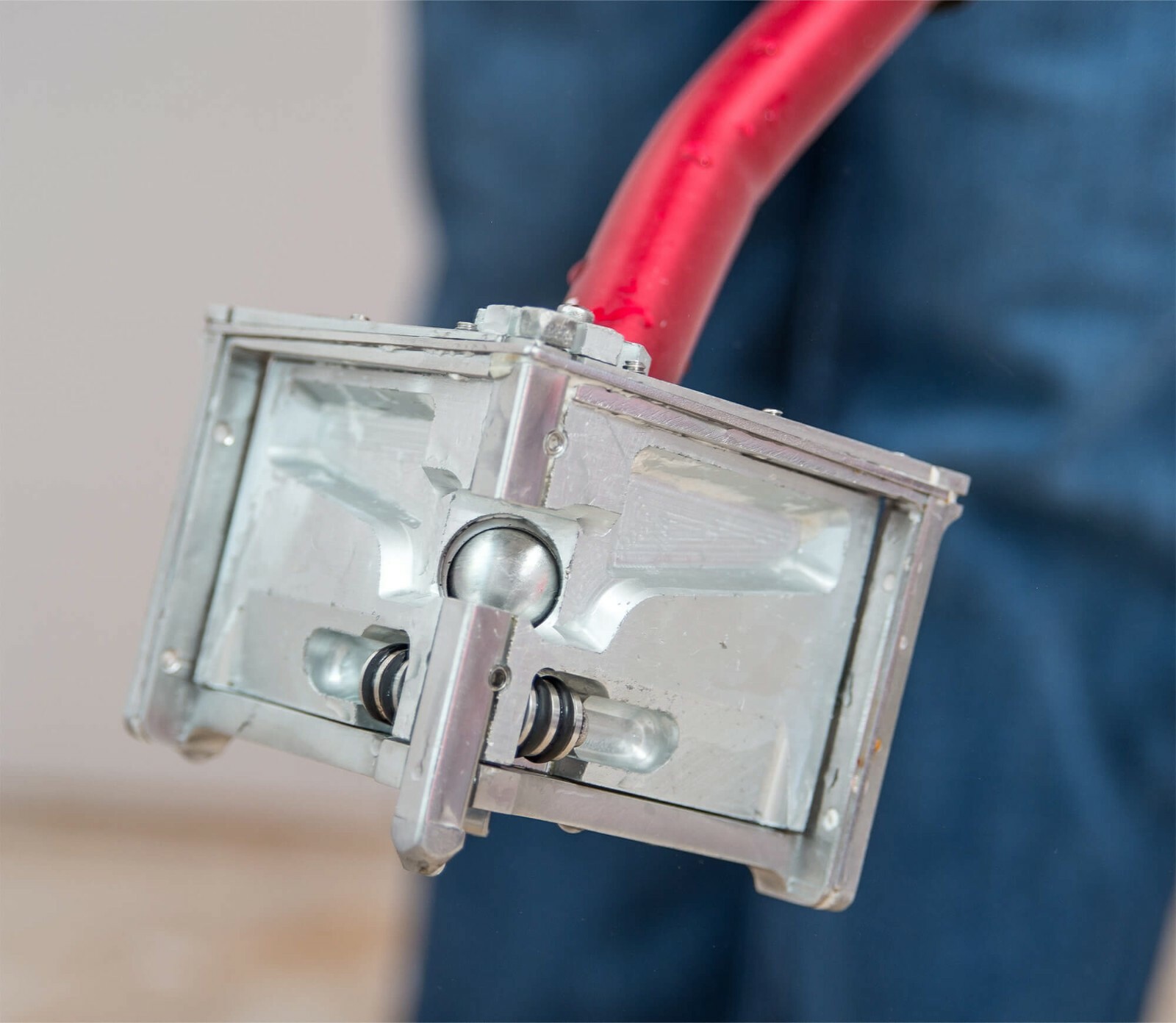 LEVEL5 Drywall Tools - 3.5" Corner Finisher (Angle Head) + 54" Handle | 4-534