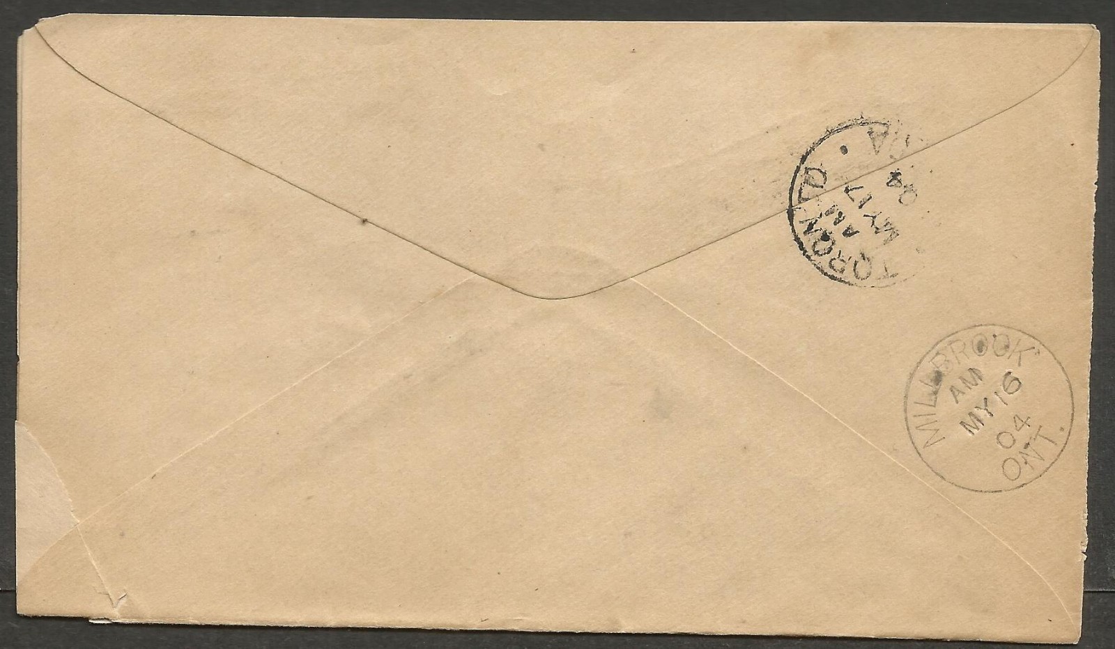 1904 7c Edward #92 Registered Cover Split Ring Ida Ont to Toronto via Millbrook