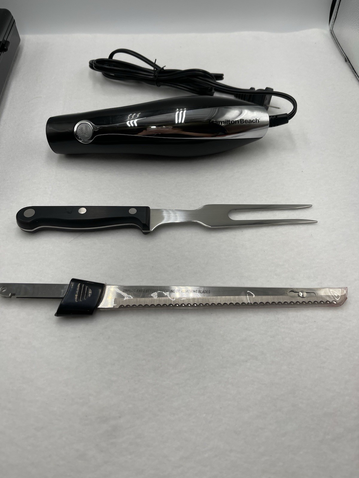 HAMILTON BEACH Classic Chrome Electric Knife & Fork 74275