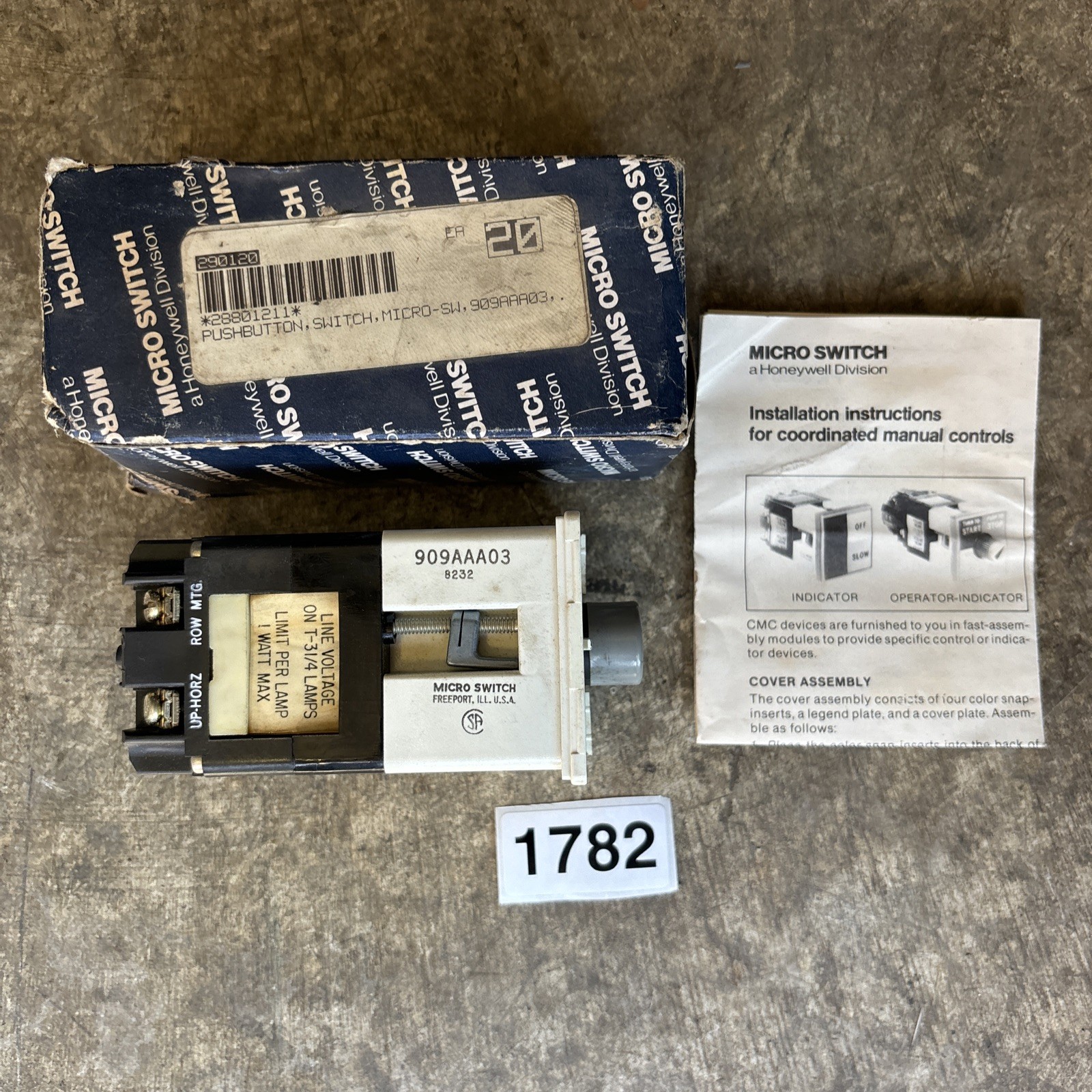 Micro Switch 909AAA03 switch selector (New)
