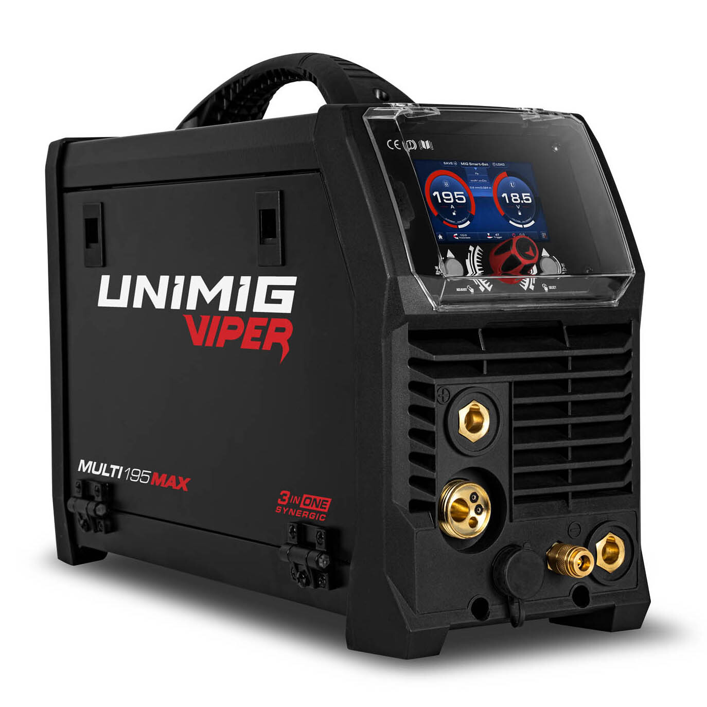 UNIMIG Viper Multi 195 Max Mig Tig Stick Welder HF DC Smart Set 10A Torch U11011