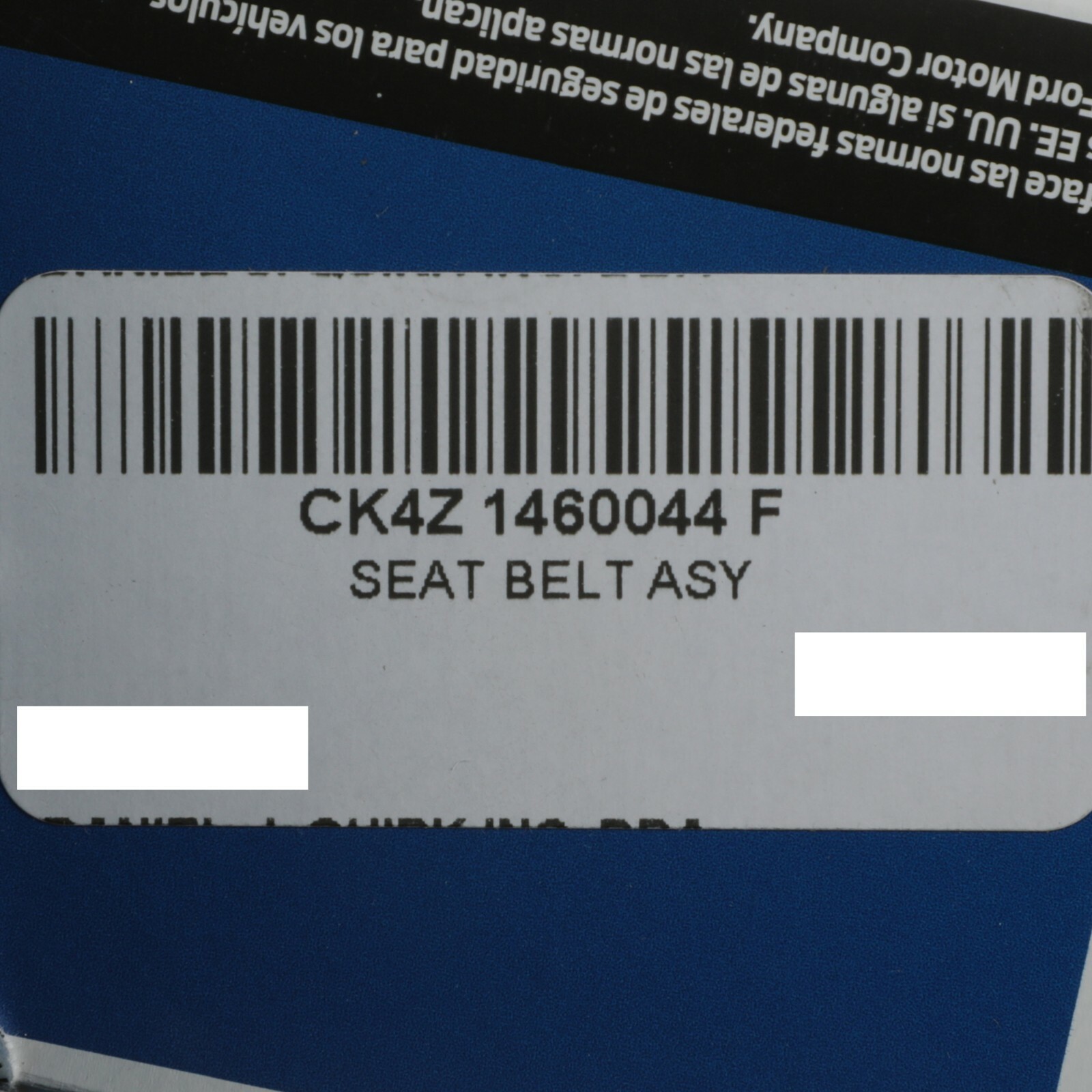 NEW OEM 2017-2020 Ford Transit Second Row Back Rear Seat Belt Buckle End GENUINE