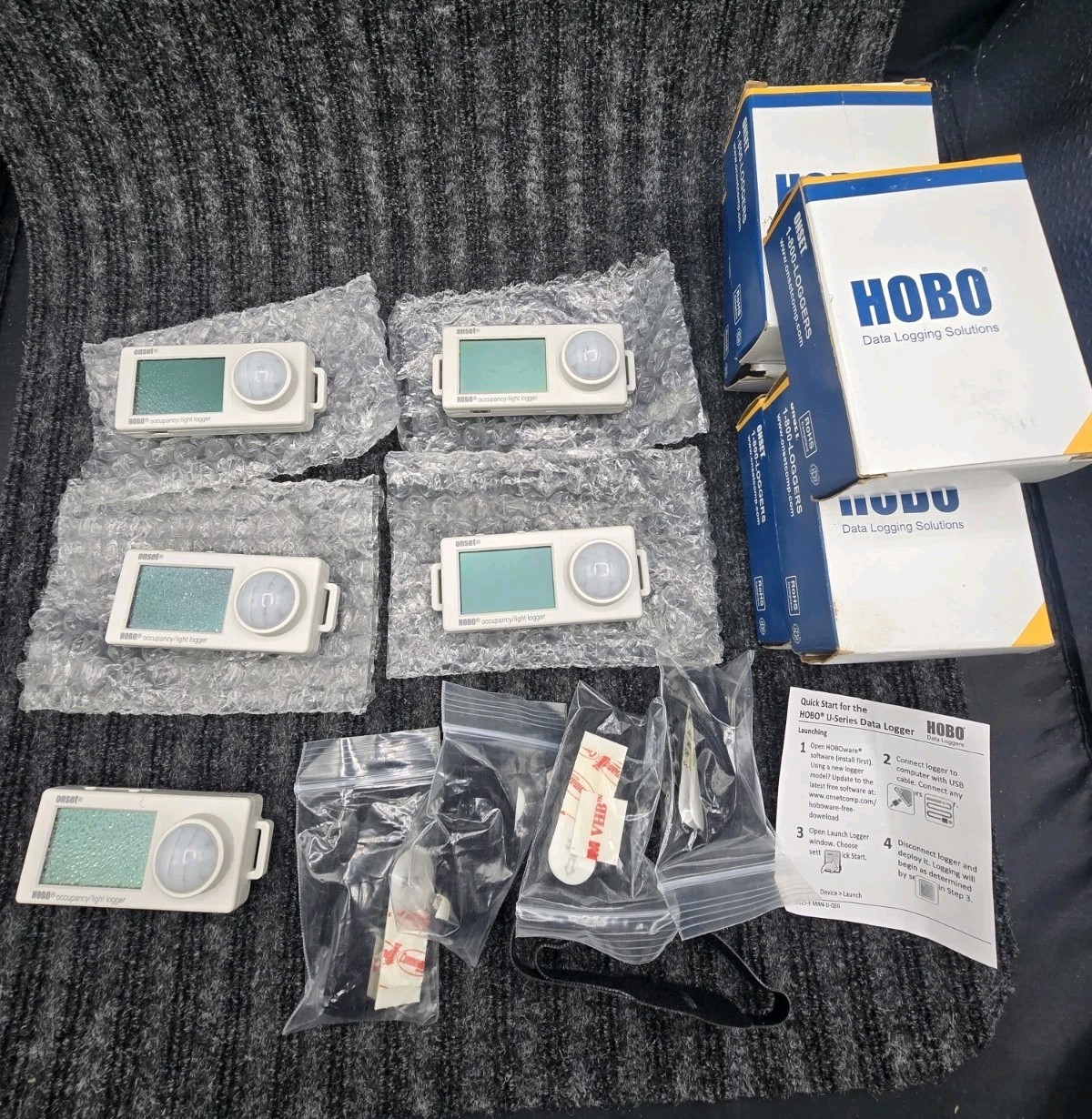 Onset HOBO UX120-006M Channel Analog Data Logger Lot of 5