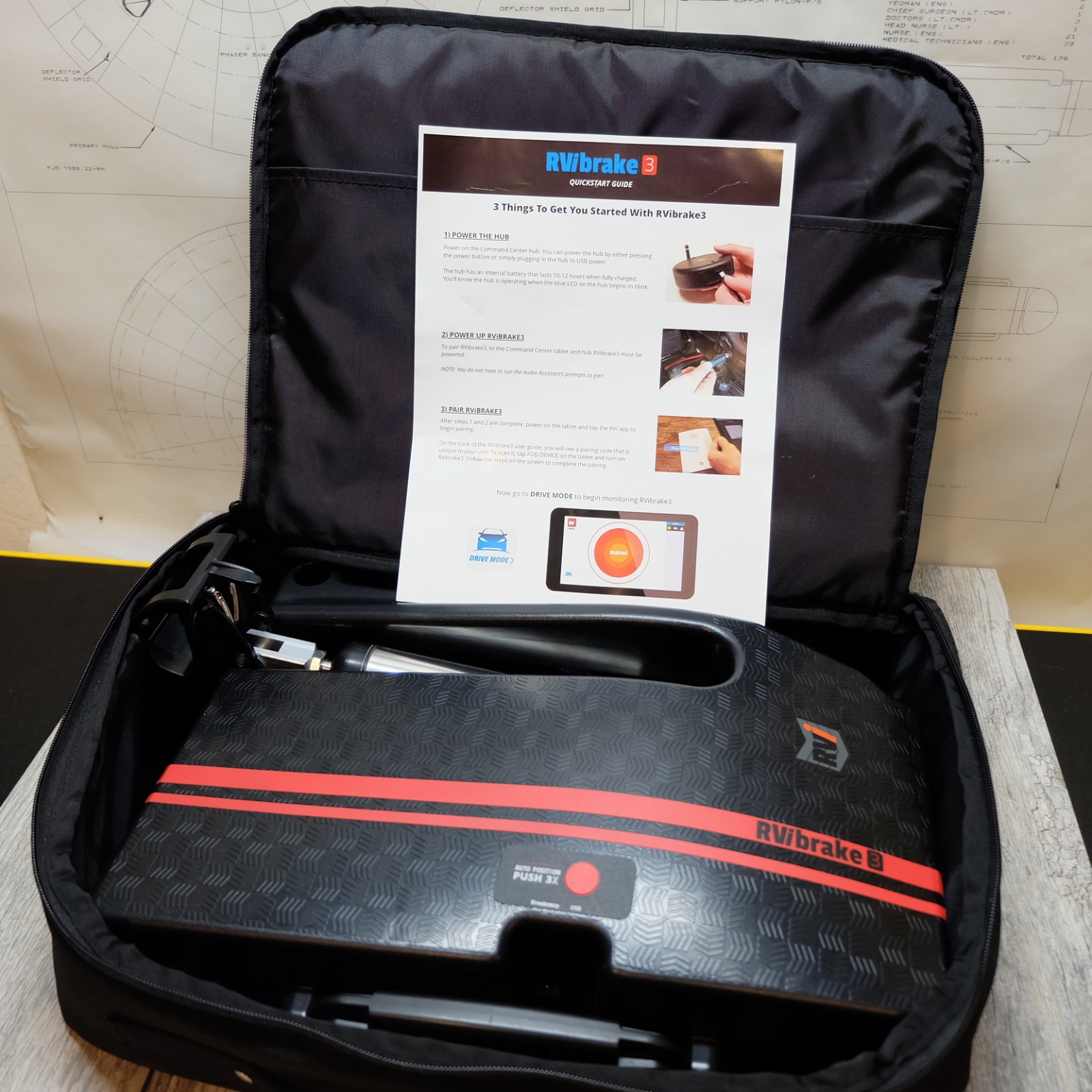 Rvi Brake3 System Brake 3 RVibrake3 Portable Flat Towing UNIT ONLY – PLEASE READ