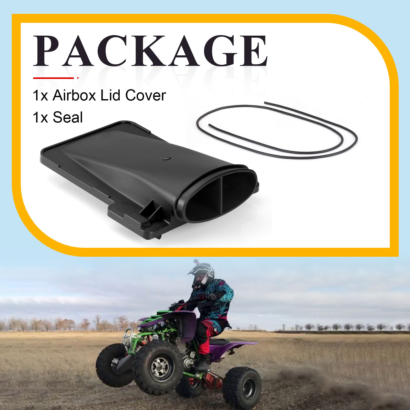 Air box Lid Cover Cap & Seal FOR Yamaha Raptor 660R YFM660R 2001 2002 2003-2005