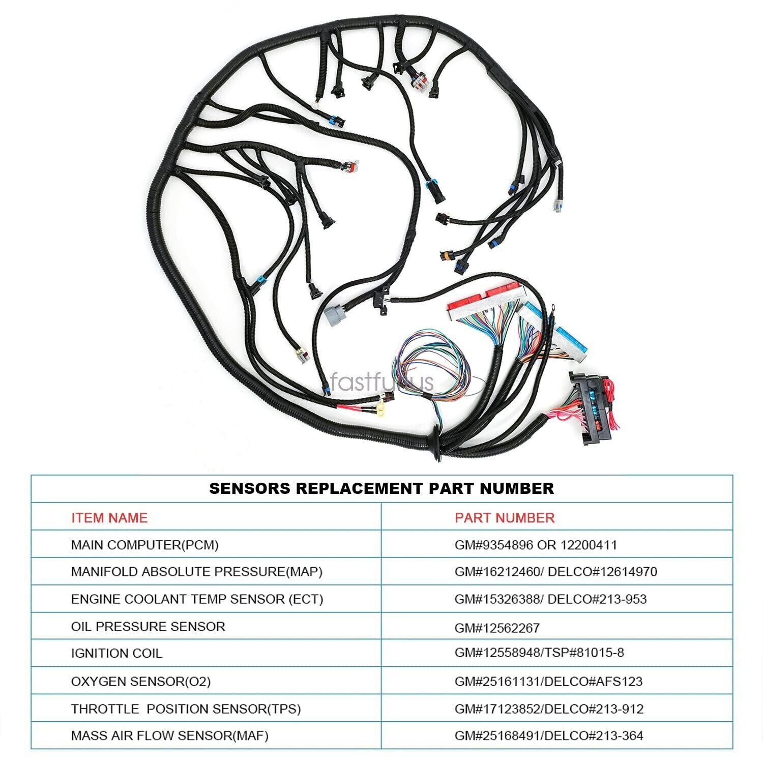 LS1 4L60E Stand Alone Harness For LS SWAP 4.8 5.3 6.0 97-06 Drive by Cable DBC