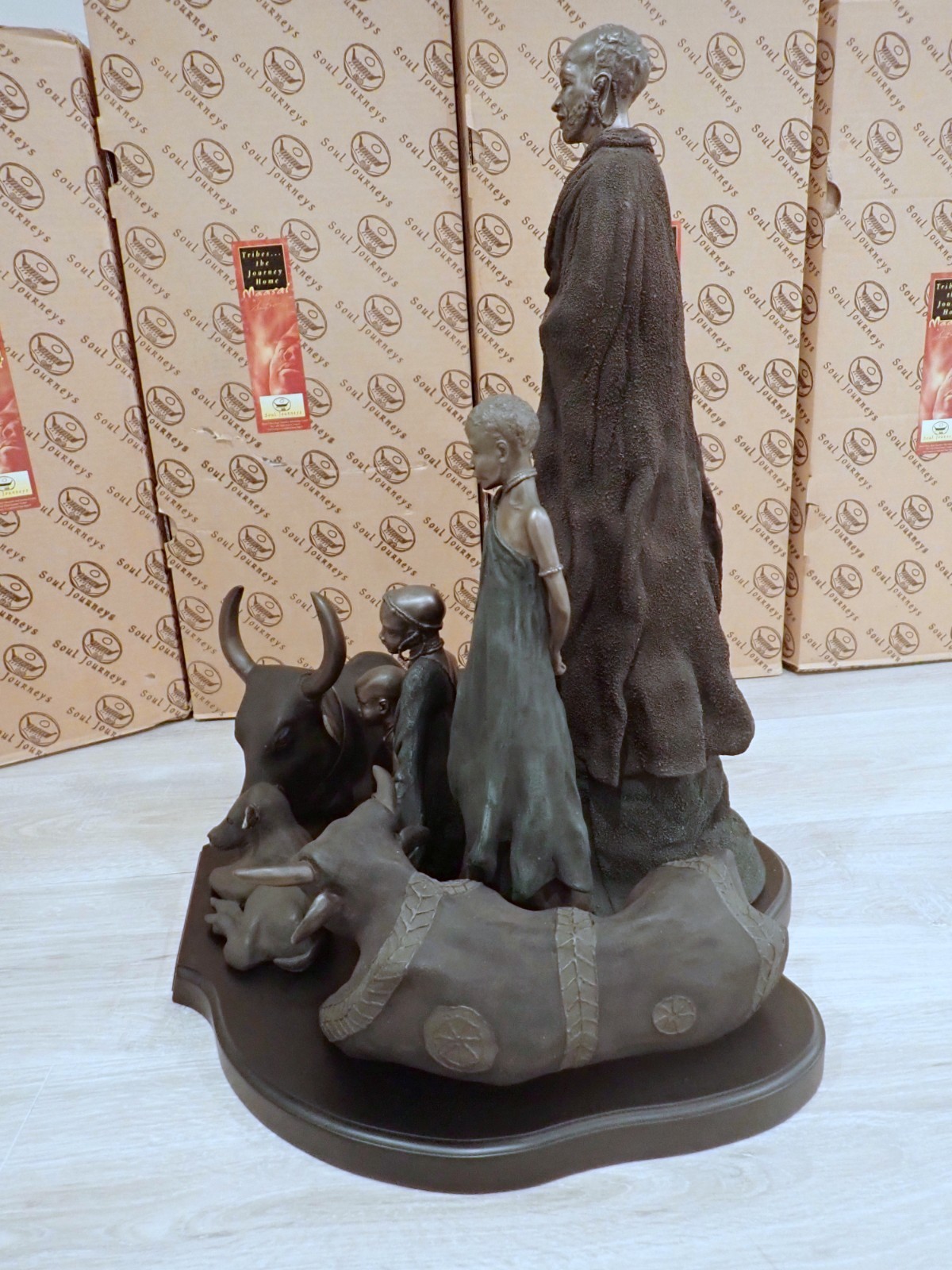 MIB AFRICAN AMERICAN SCULPTURE Soul Journeys - Maasai Sculpture; The Gift # 877