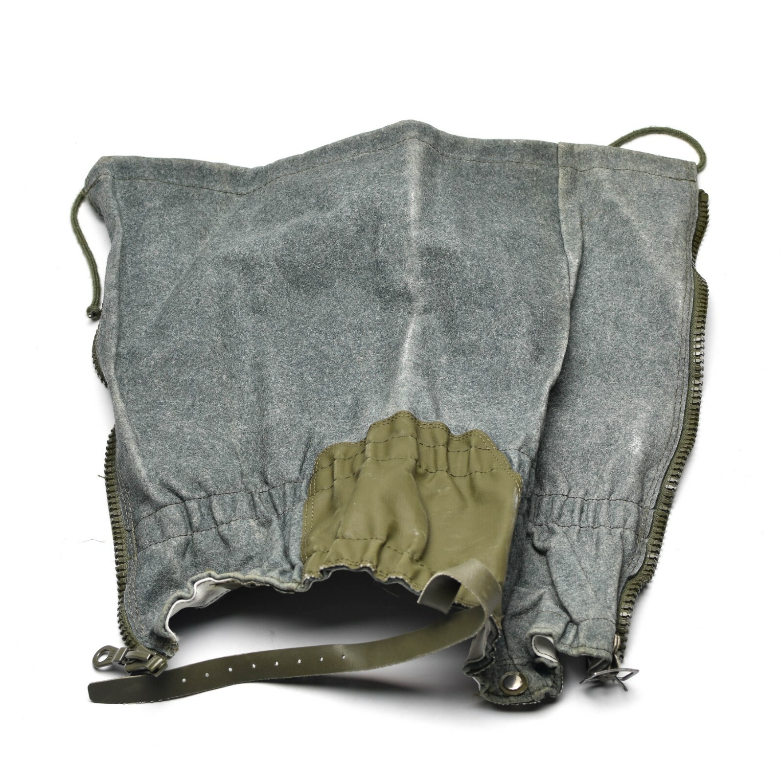 Genuine Swiss army Gaiters wool grey mountains hiking military surplus