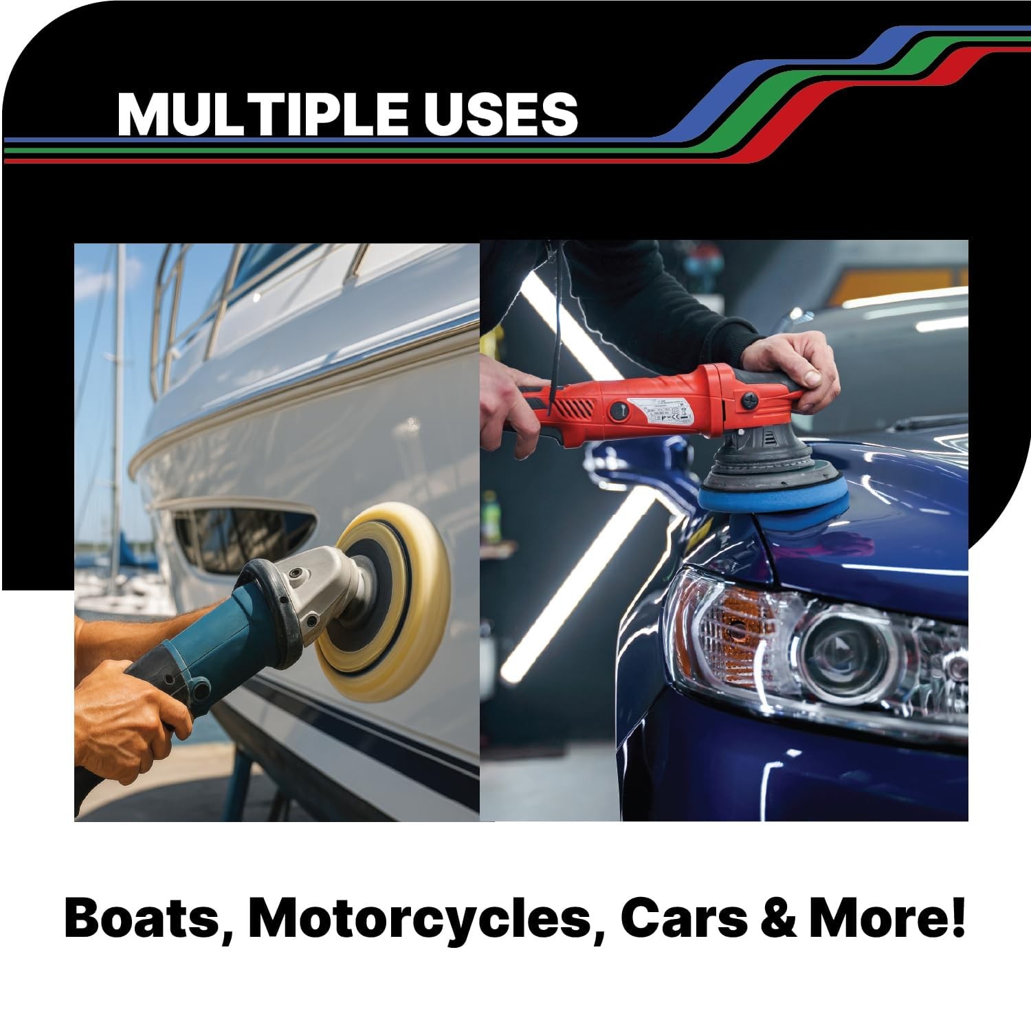 LAUCO Paint Correction Compounds Step 1, 2, 3 , Swirl Remover 8oz Kits