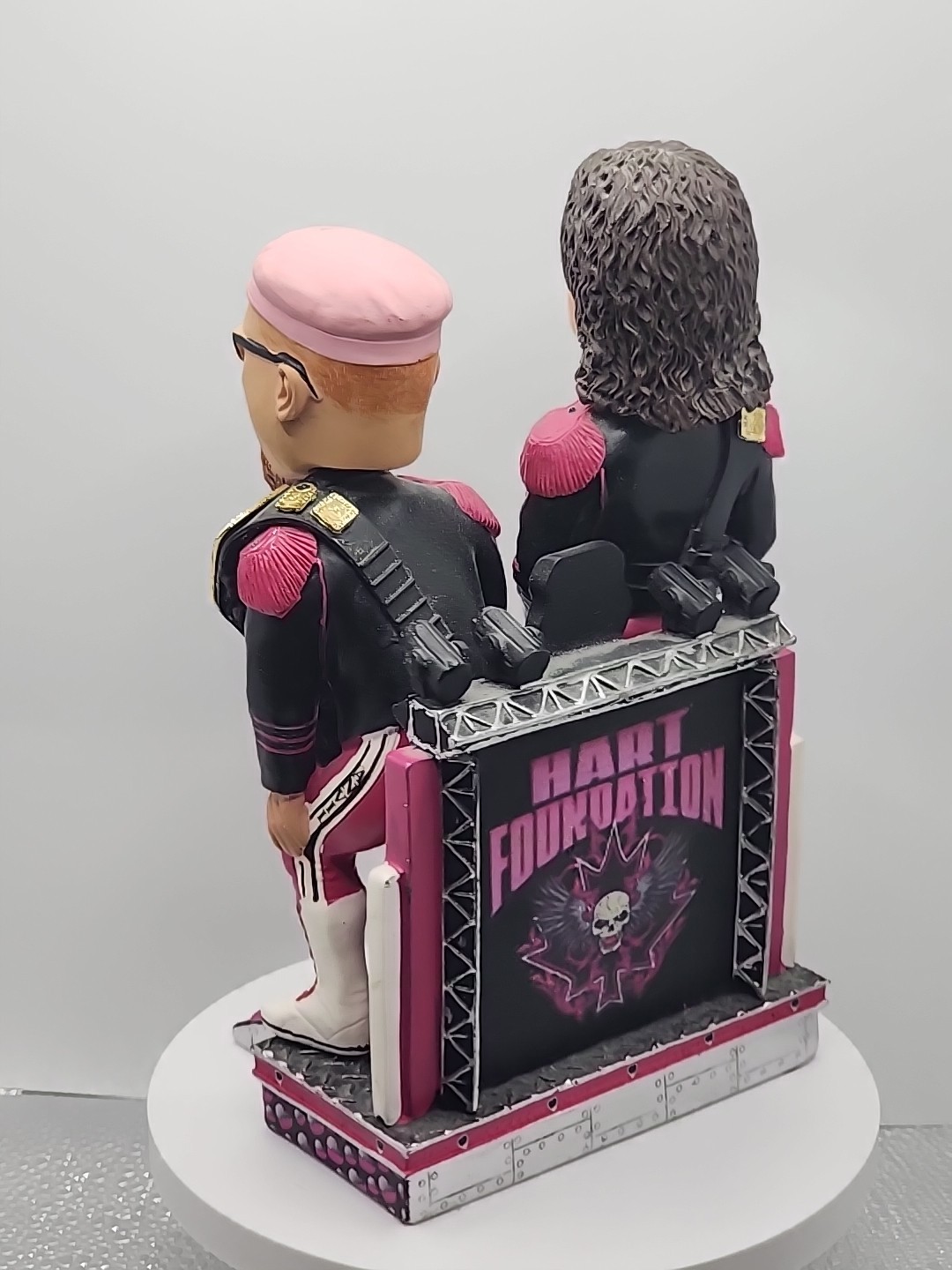 Hart Foundation Bret + Jim Neidhart Bobblehead WWE WWF WCE AEW Wrestling FOCO