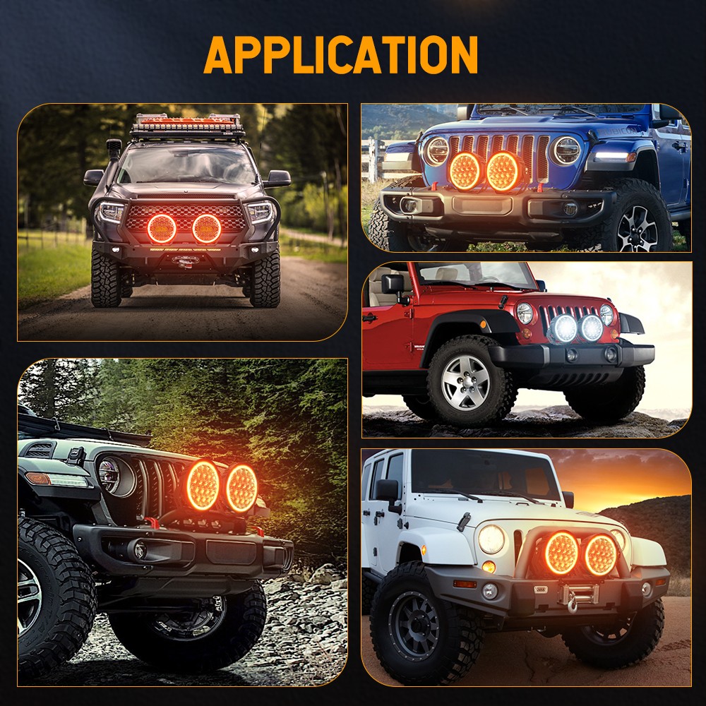 Auxbeam 360-PRO Series 9 Inch Round Off Road Lights 600W LED Driving Lights Pods