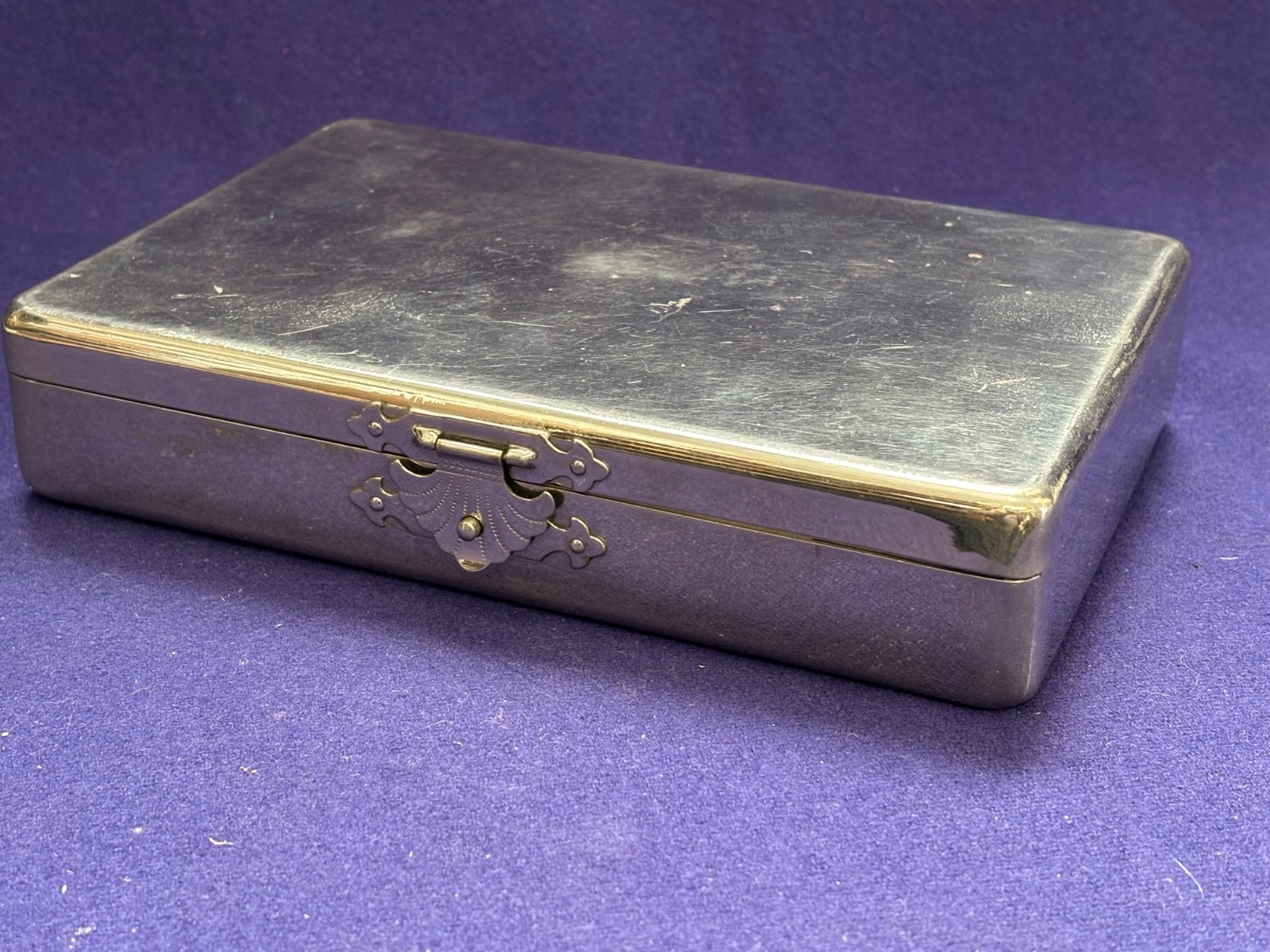 ANTIQUE VINTAGE ART DECO STEEL BOX ACUPUNCTURE KIT DISPLAY ONLY OLD ESTATE FIND