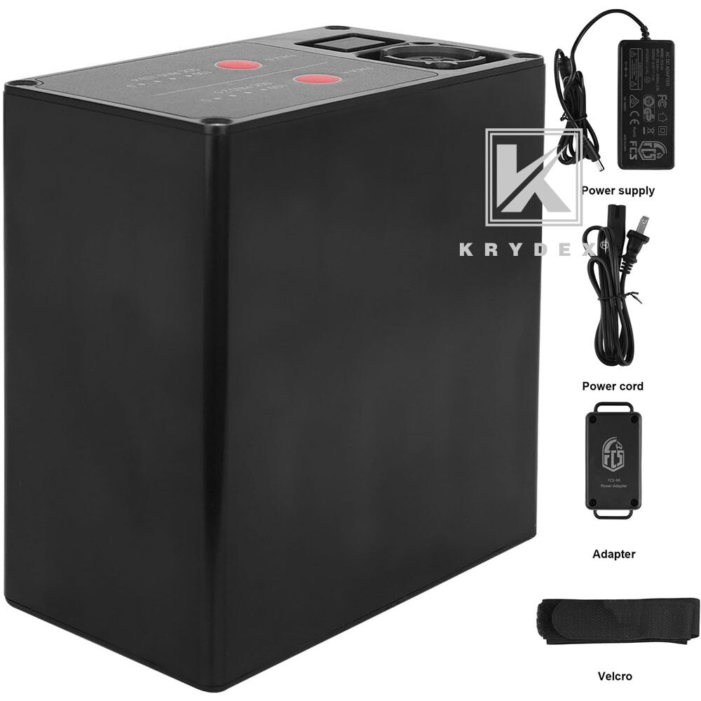 KRYDEX FCS Military BB2590 Rechargeable Li-ion Battery Case 2x16.8V Output Black