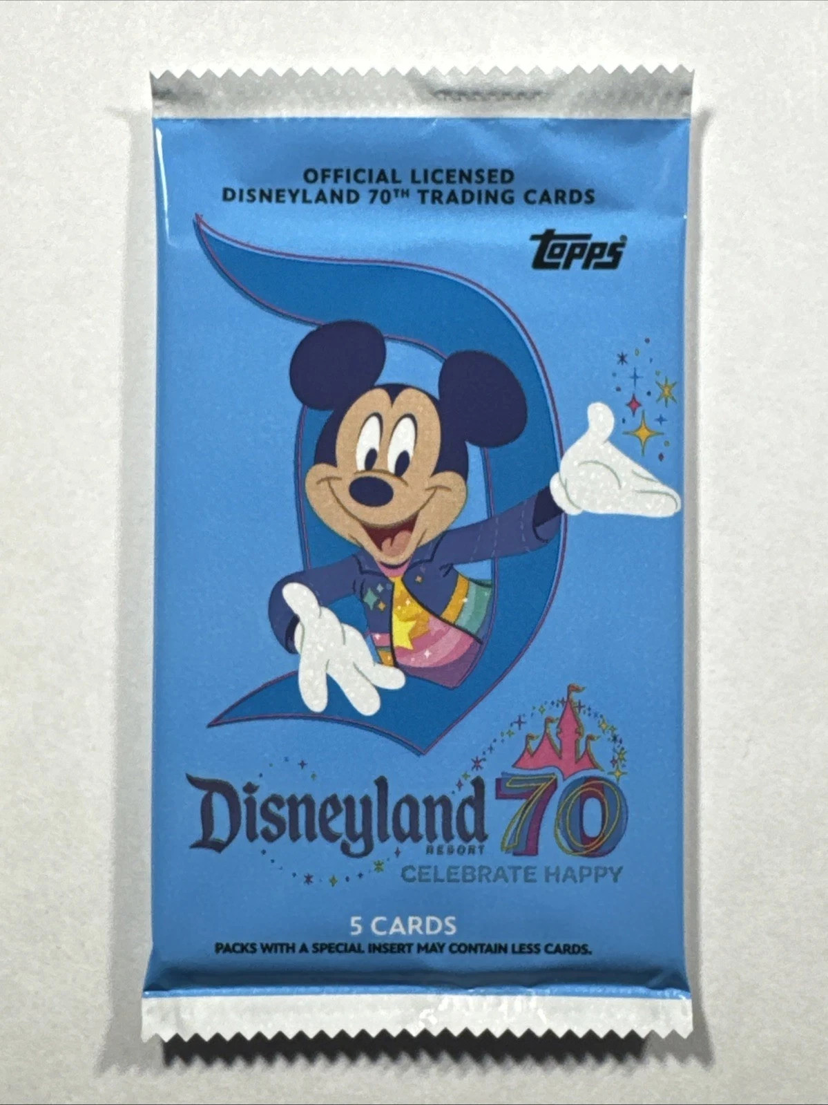 2025 Topps Disneyland 70th Anniversary Factory Sealed Pack From Box - 5 Cards