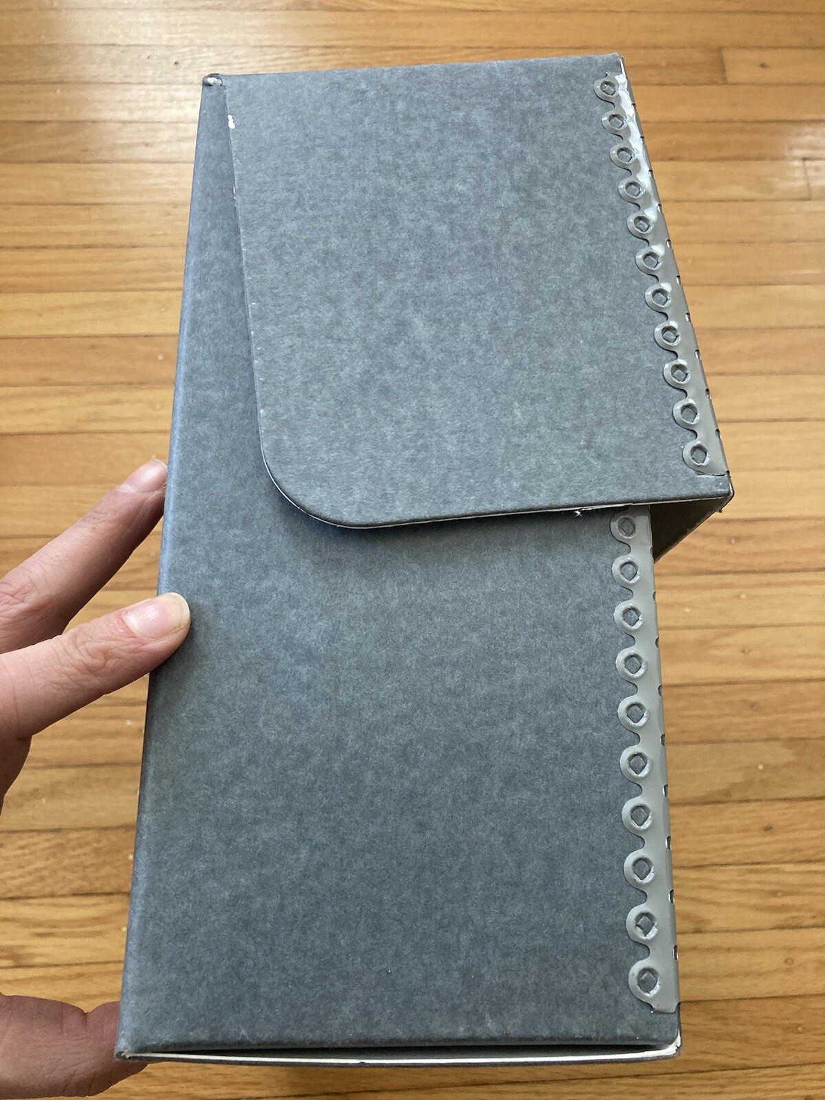 Vtg Archival Folio Storage Box Metal Edge Archival Boxboard Acid-Free 12.5x10x5