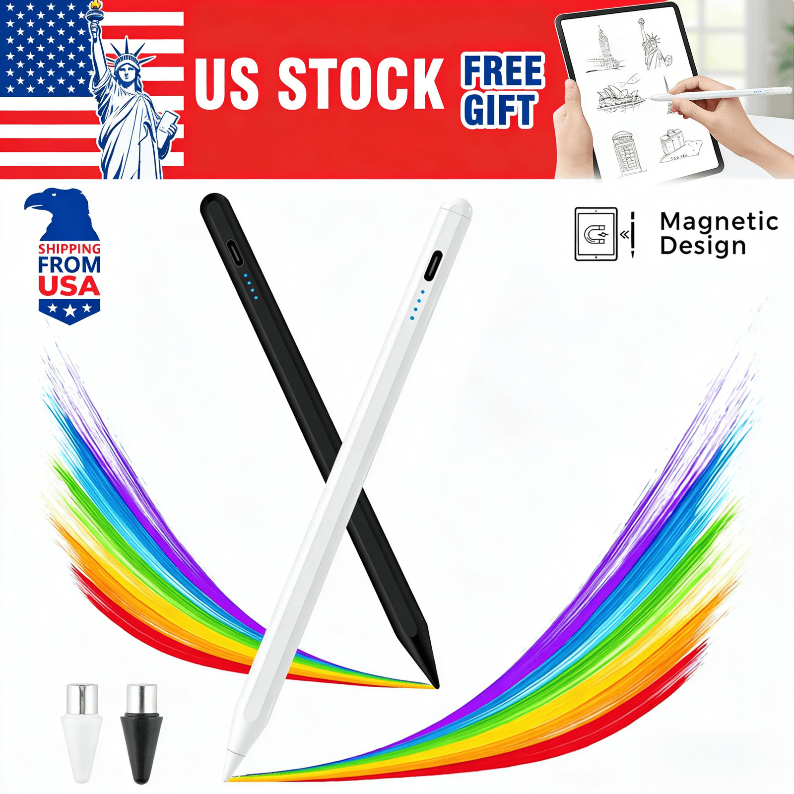 Universal Stylus Pencil For iPad iPhone Android Phone Tablet Capacitive Pen NEW