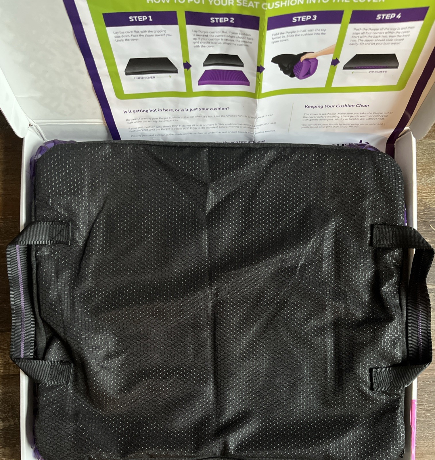 Purple Simply Seat Cushion 1” Designed For Travel