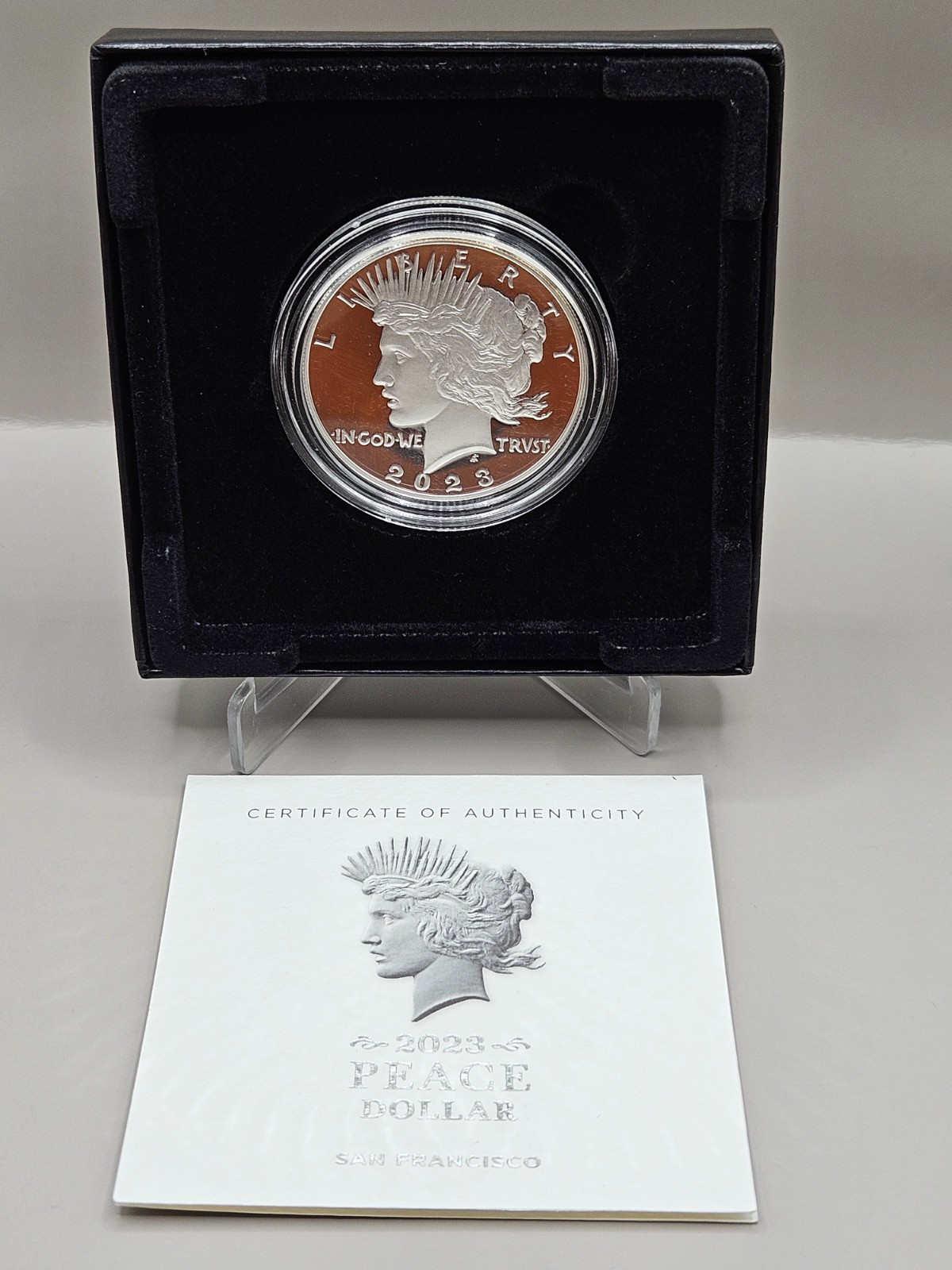 2023 Peace Silver Dollar Proof - OGP Box & COA (23XL)