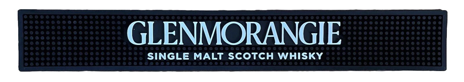 GLENMORANGIE SCOTCH WHISKY RUBBER BAR RAIL RUNNER SPILL MAT *BRAND NEW* BLACK