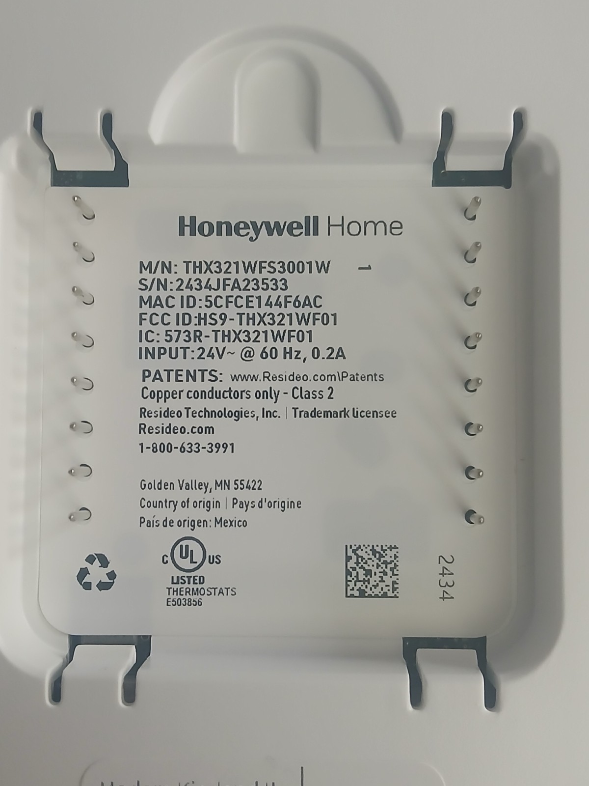 Never installed THX321WFS3001W T10+ Pro Thermostat With RedLink 3.0 - Kit