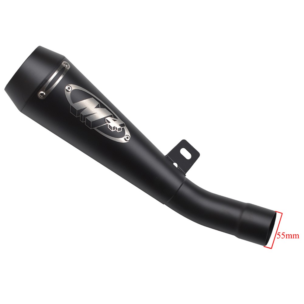 Slip On Motorcycle Exhaust Muffler Pipe For Kawasaki Ninja ZX6R ZX636 2009-2022