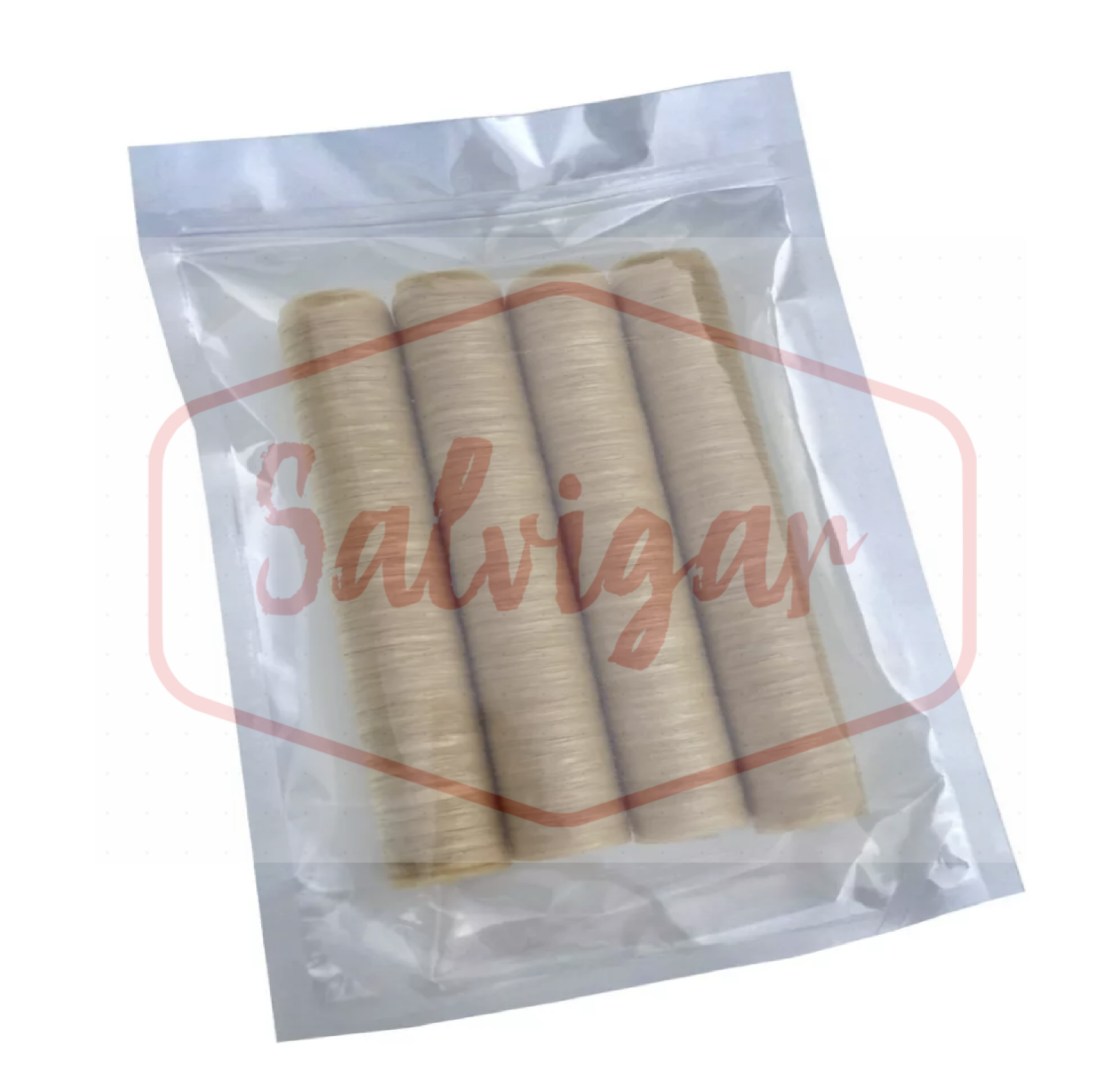 Collagen Casings Dry 16mm / 50ft for stuffing 38 Lb 360 sausages 4 sticks