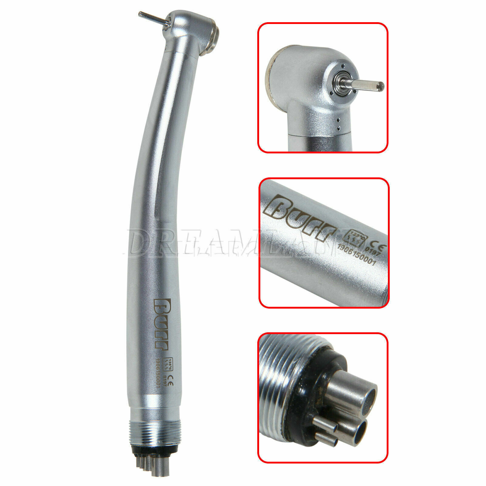 NSK PANA MAX Style Dental High Speed Handpiece Push Button 4Hole Clean Head BURR